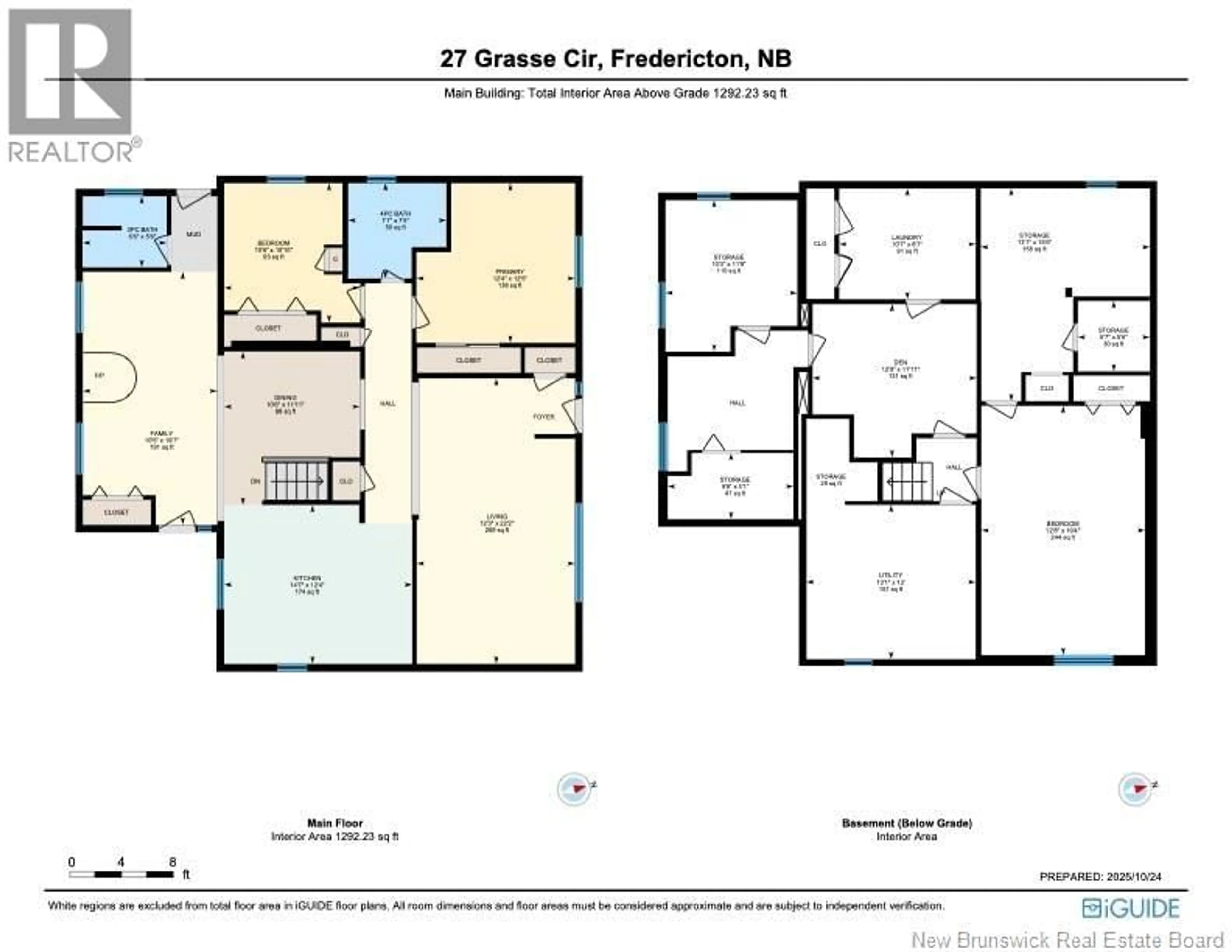 Floor plan for 27 GRASSE CIRCLE, Fredericton New Brunswick E3A7S8