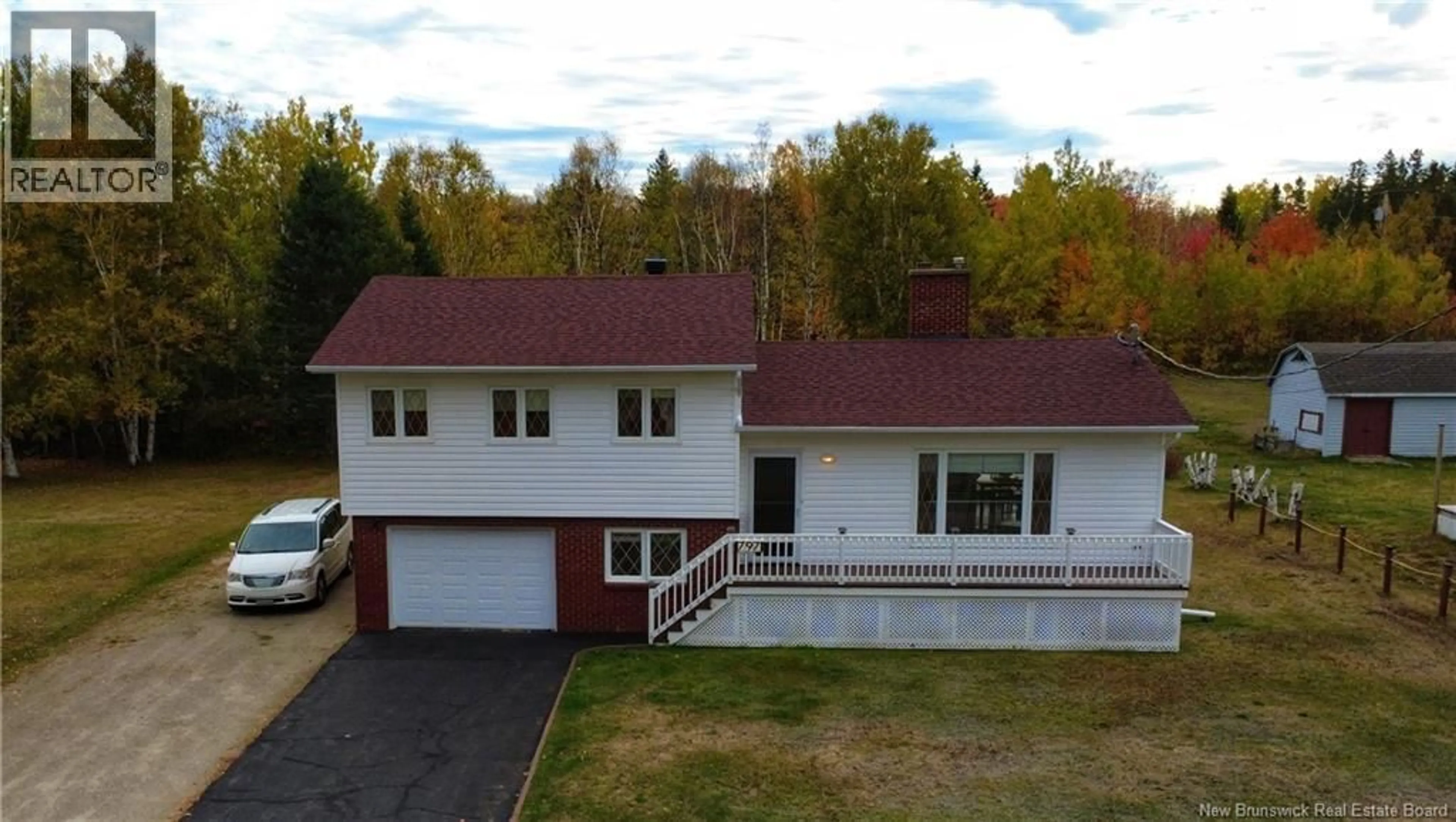 A pic from outside/outdoor area/front of a property/back of a property/a pic from drone, street for 797 SAINT-JOSEPH BOULEVARD, Saint-Léolin New Brunswick E8N2N9