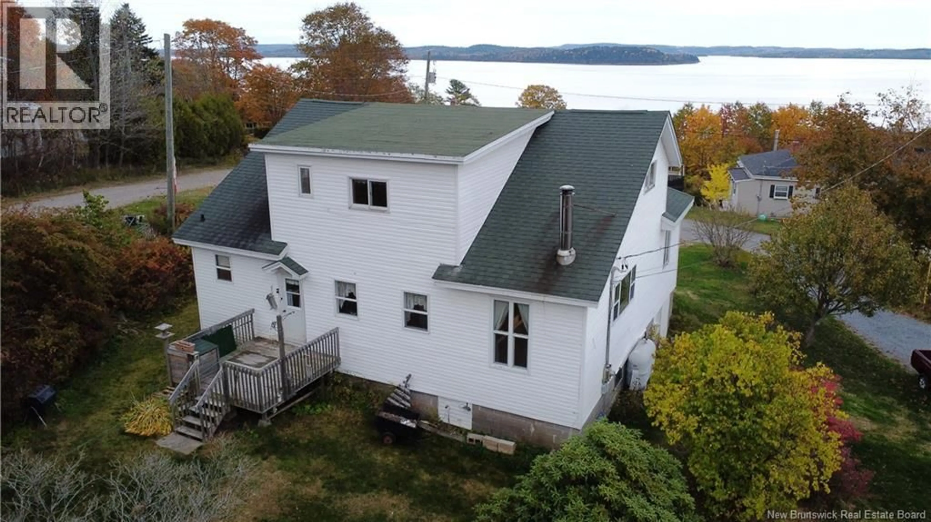 A pic from outside/outdoor area/front of a property/back of a property/a pic from drone, water/lake/river/ocean view for 11 HAMILTON ROAD, Grand Bay-Westfield New Brunswick E5K2K3