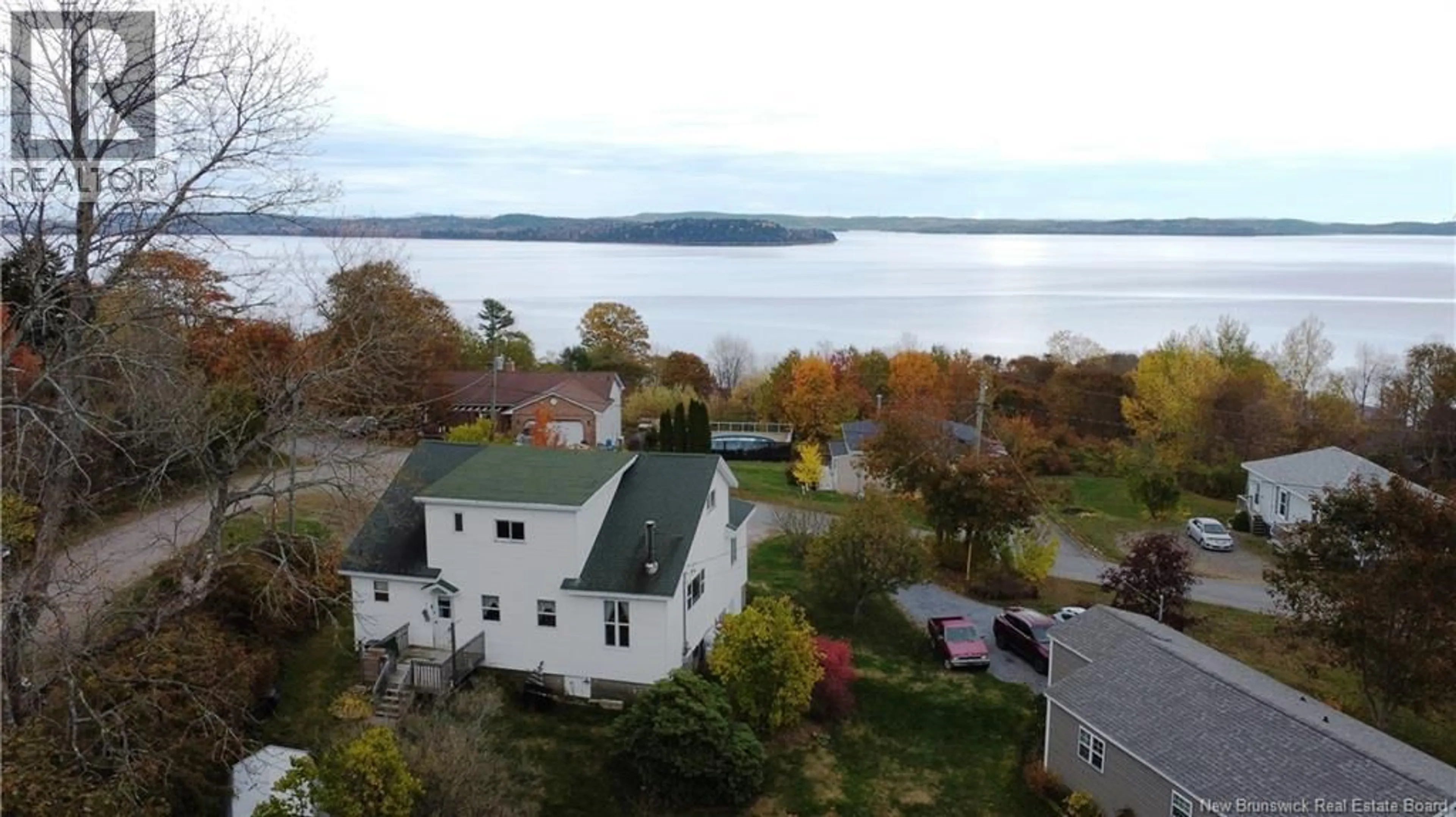 A pic from outside/outdoor area/front of a property/back of a property/a pic from drone, water/lake/river/ocean view for 11 HAMILTON ROAD, Grand Bay-Westfield New Brunswick E5K2K3
