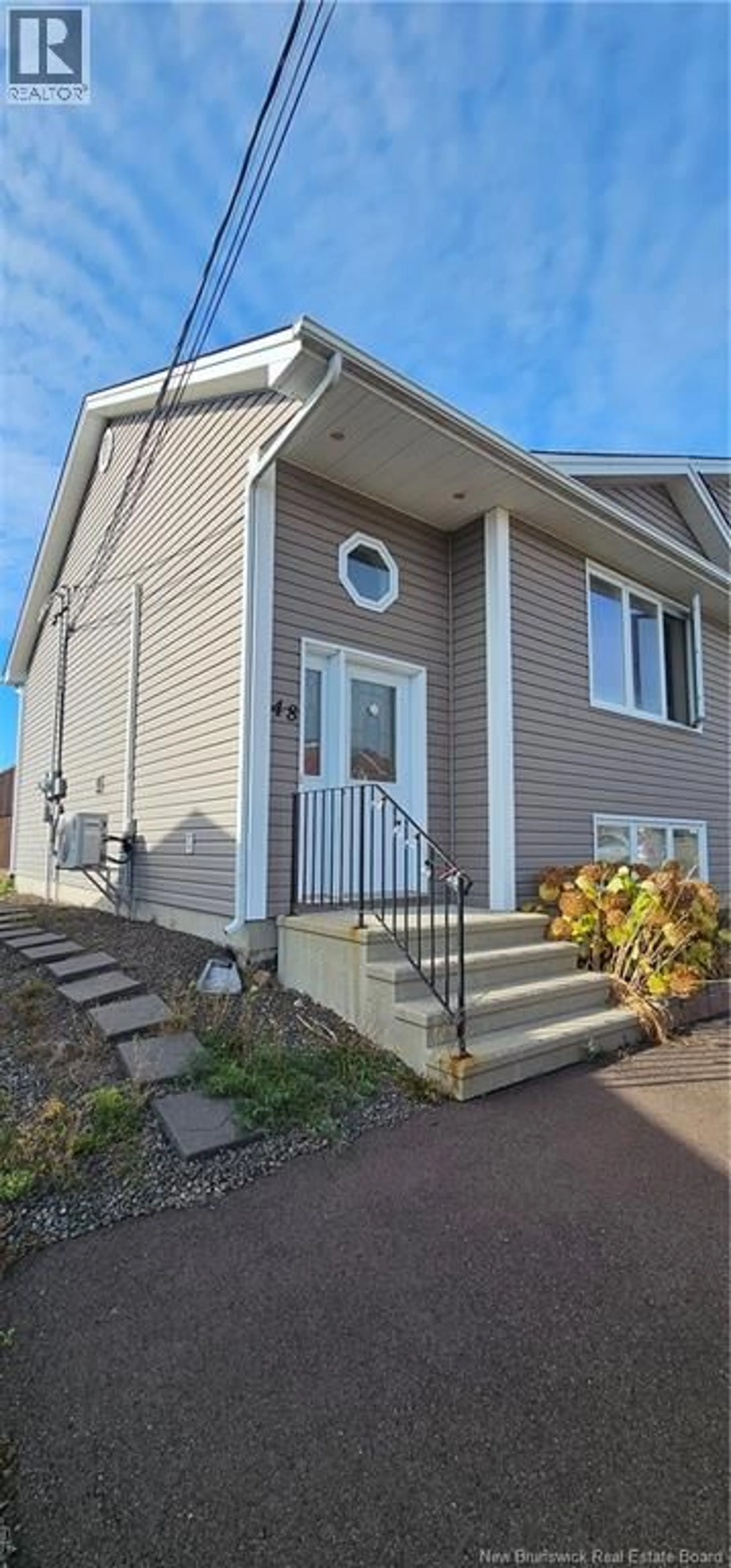 Home with vinyl exterior material, street for 48 TANYA CRESCENT, Moncton New Brunswick E1E4W5