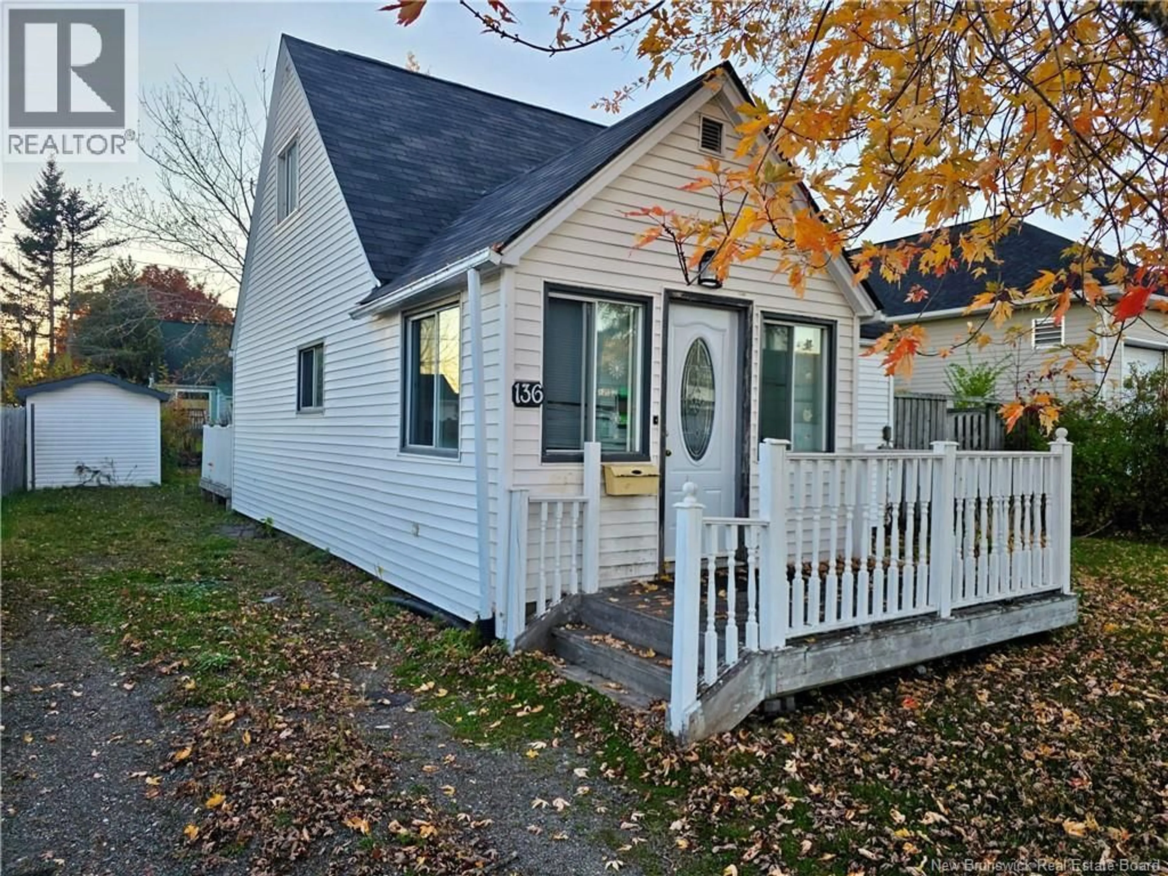 Home with vinyl exterior material, street for 136 SHIRLEY AVENUE, Moncton New Brunswick E1C6N7