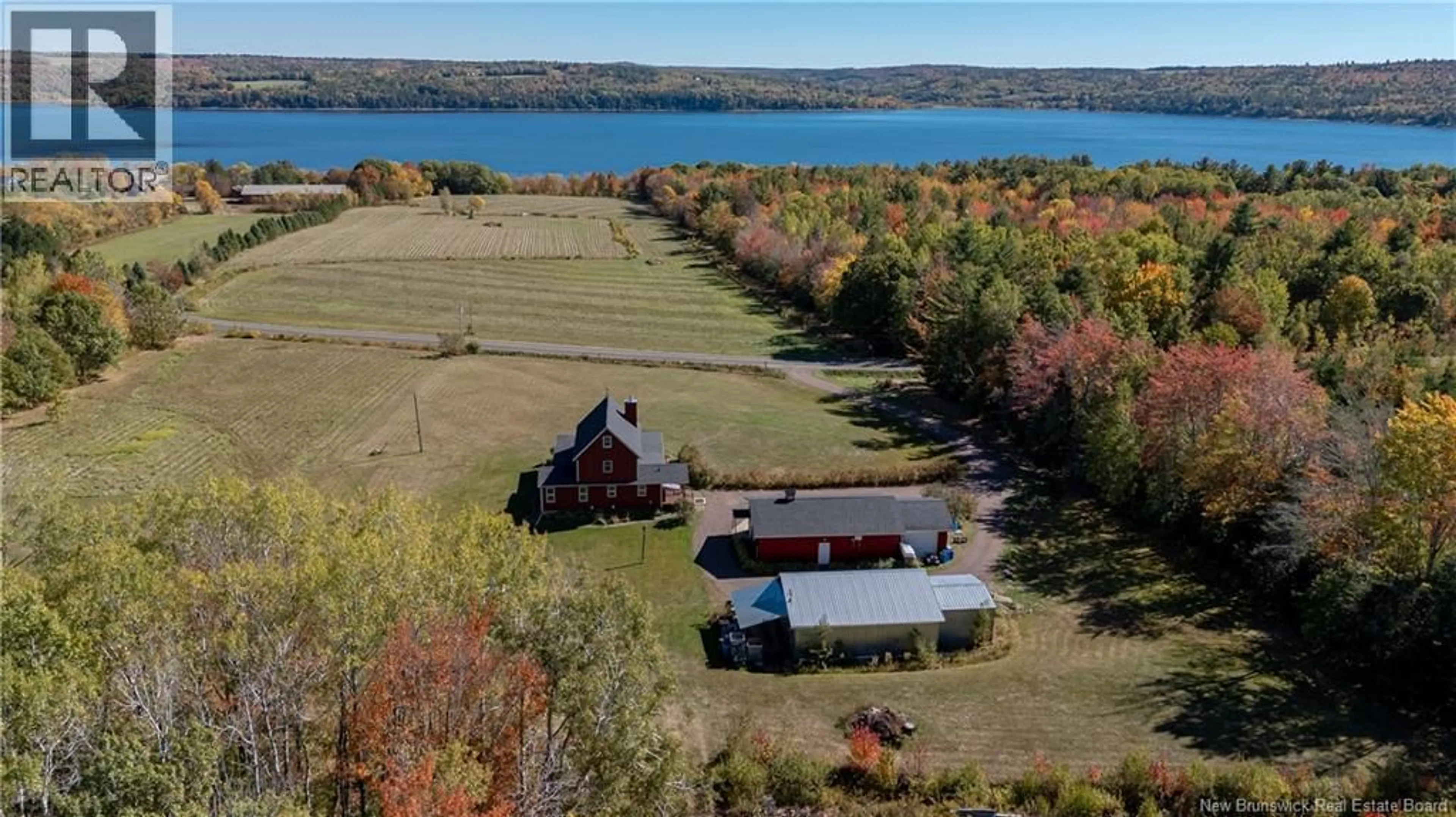 A pic from outside/outdoor area/front of a property/back of a property/a pic from drone, water/lake/river/ocean view for 3506 LOWER CAMBRIDGE ROAD, Cambridge-Narrows New Brunswick E4C1S6