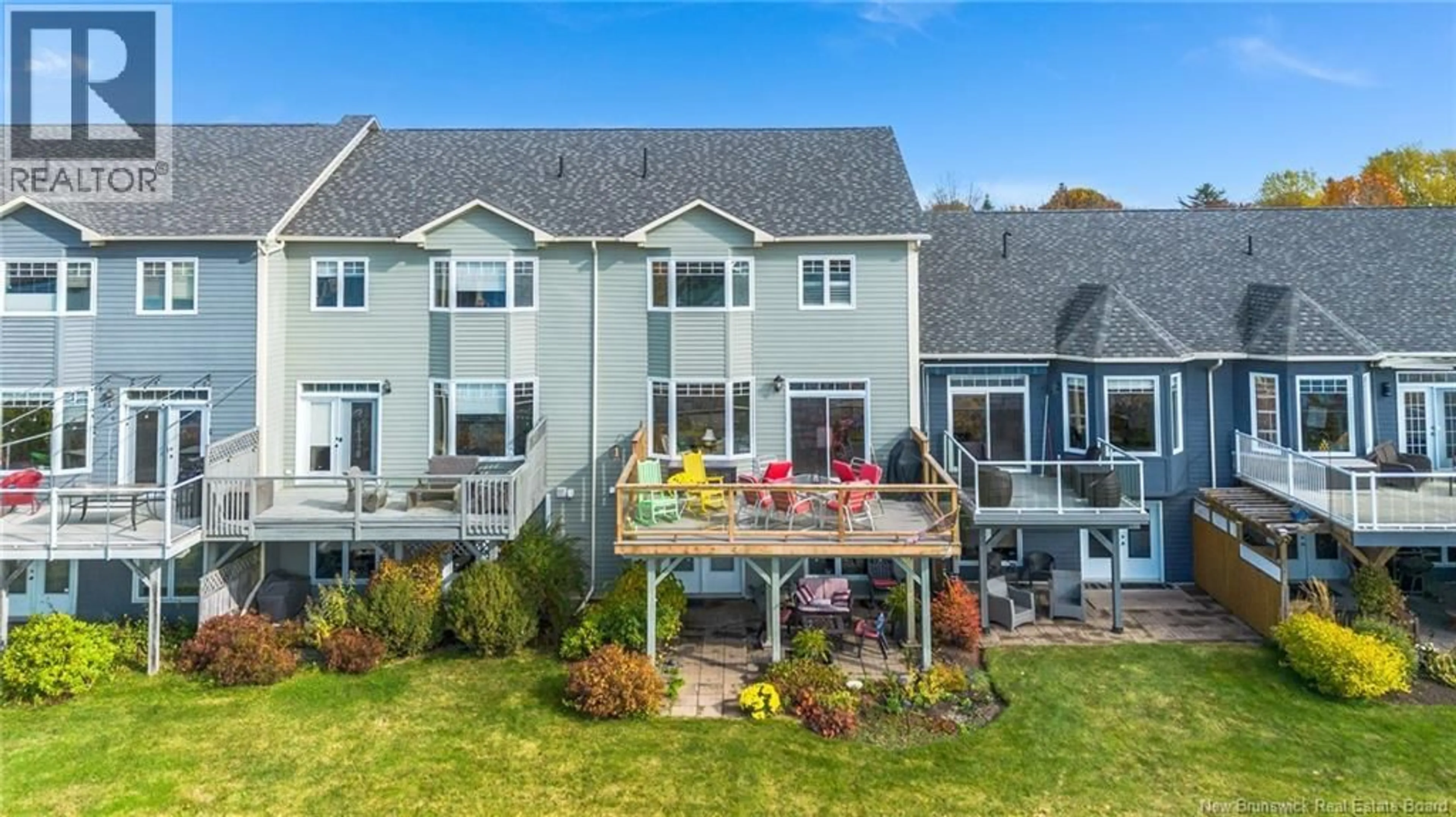 A pic from outside/outdoor area/front of a property/back of a property/a pic from drone, water/lake/river/ocean view for 68 WATERFORD LANE, Fredericton New Brunswick E3A0E2