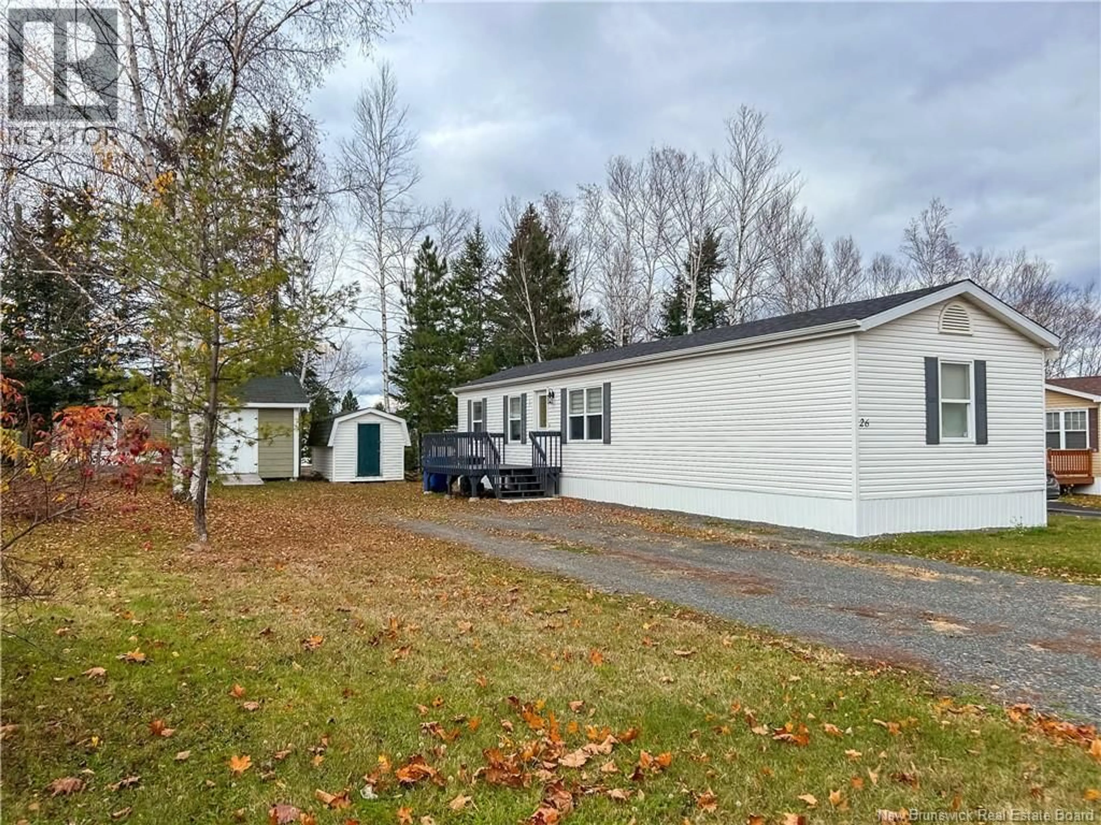 A pic from outside/outdoor area/front of a property/back of a property/a pic from drone, street for 26 MAPLE GREEN, Dalhousie Junction New Brunswick E3N5Z3