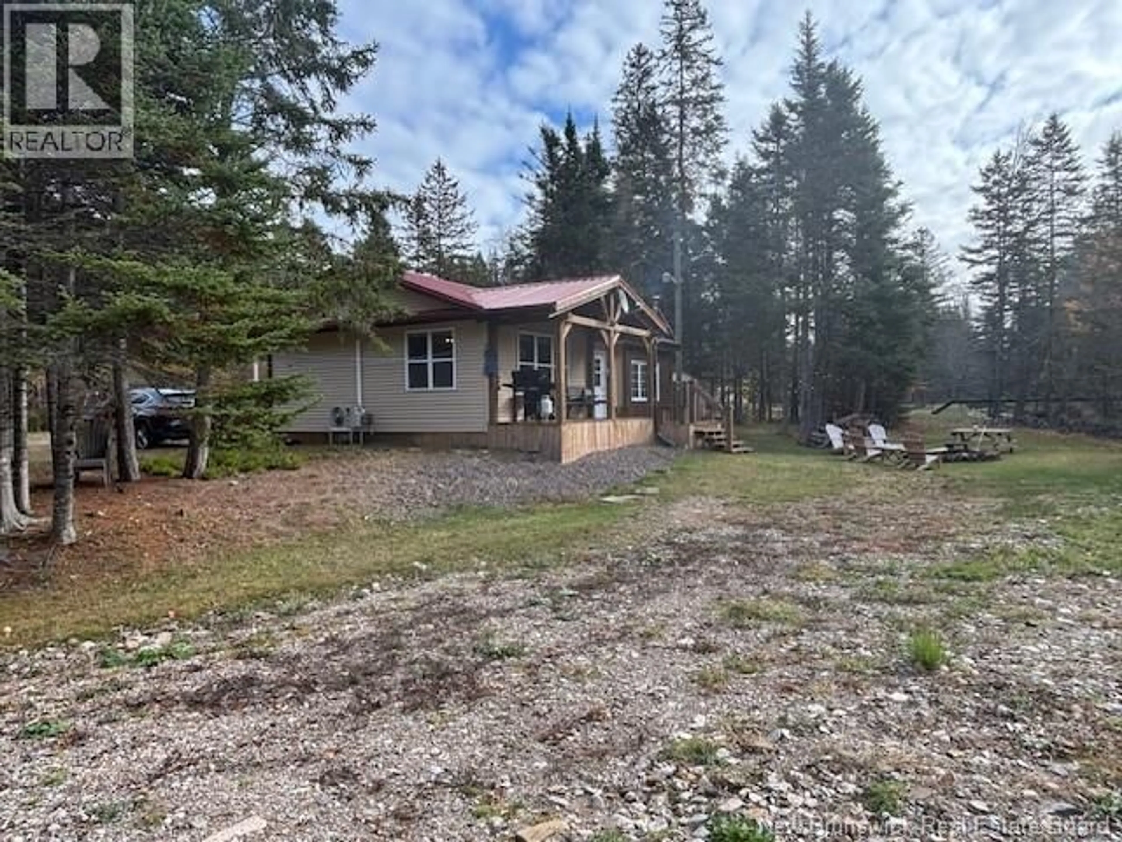 A pic from outside/outdoor area/front of a property/back of a property/a pic from drone, forest/trees view for 11581 ROUTE 114, Springdale New Brunswick E4E3Y4