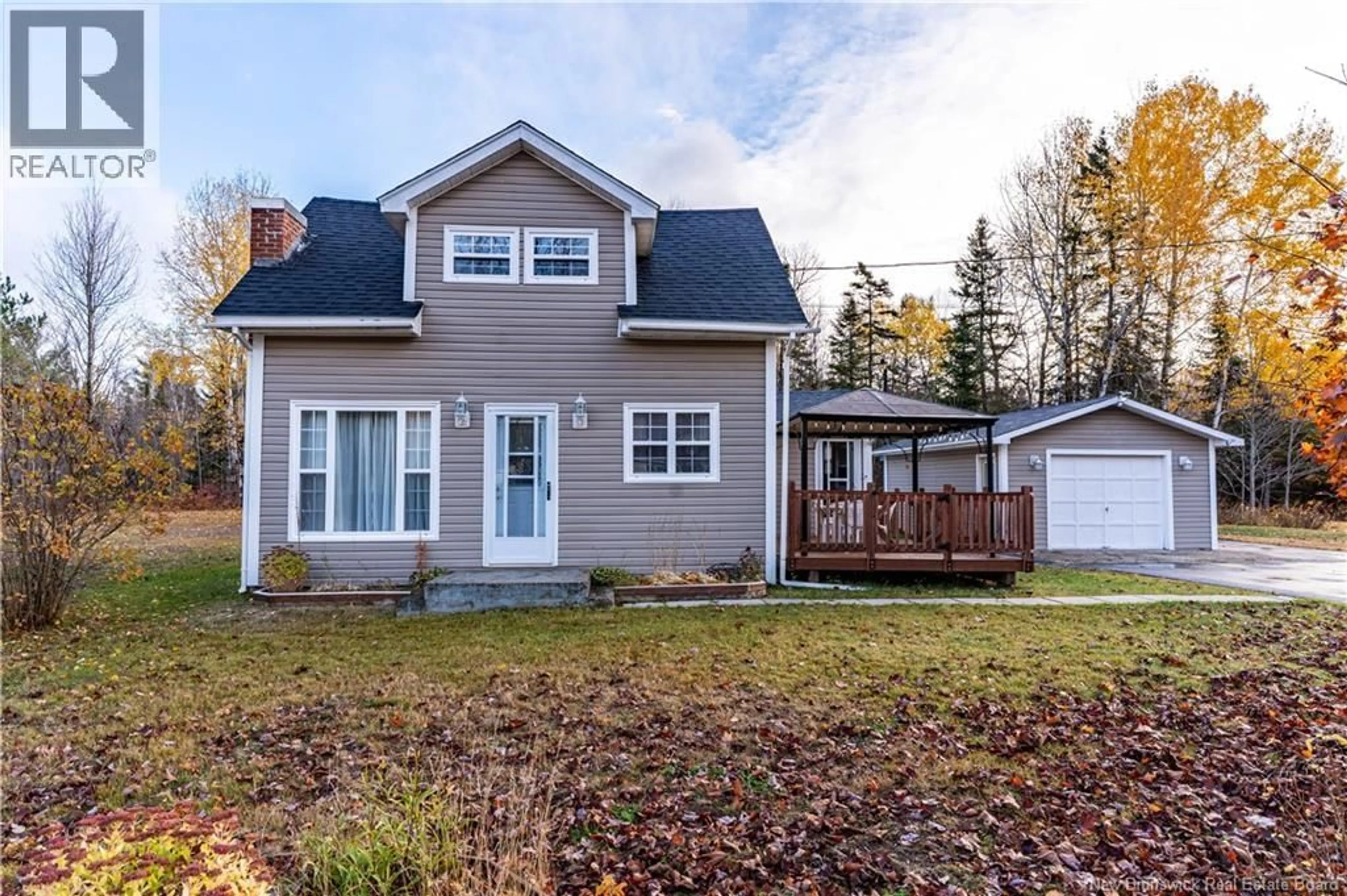Home with vinyl exterior material, street for 462 BELLEFOND ROAD, Bellefond New Brunswick E1V4T9