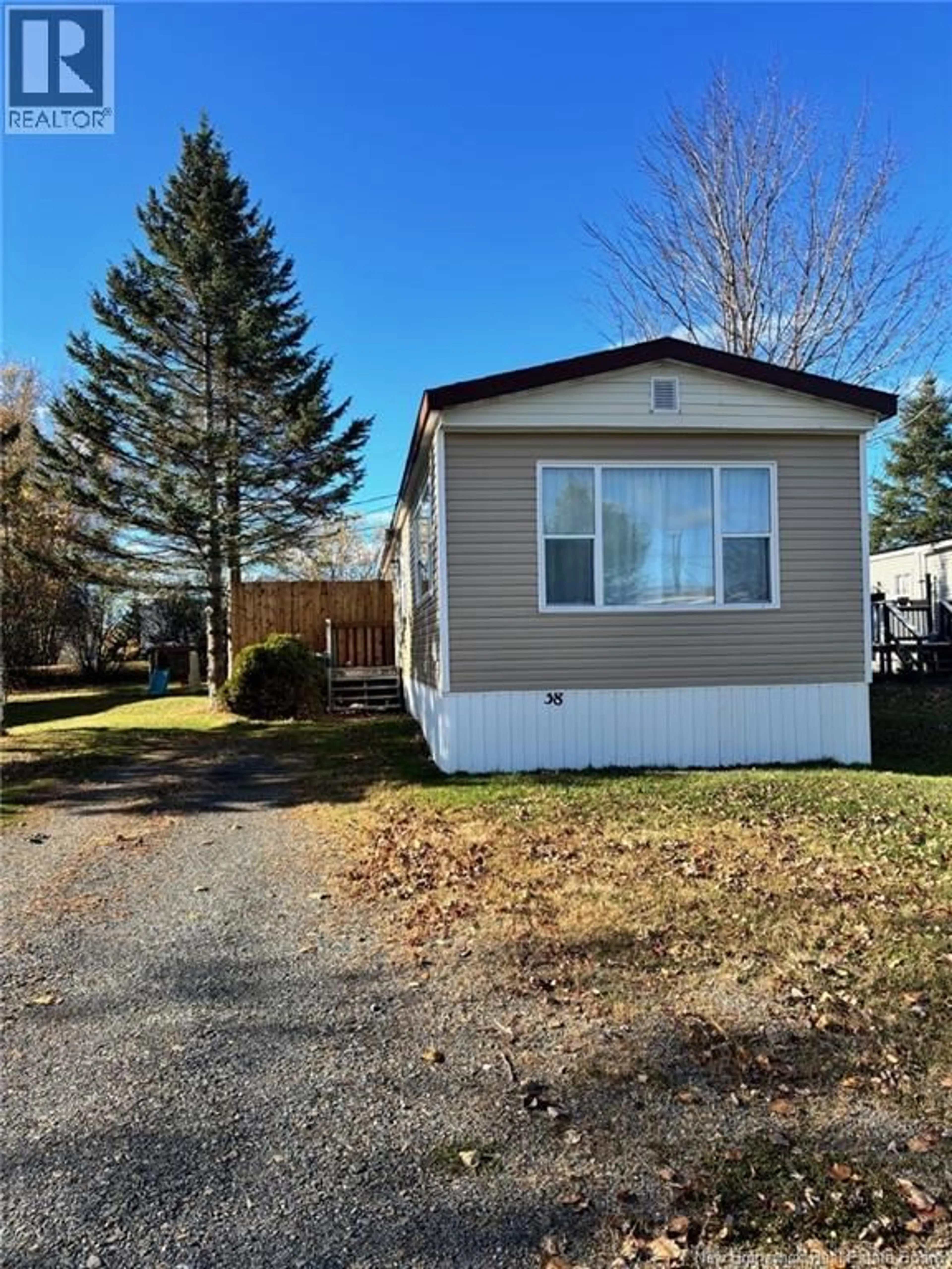 Home with vinyl exterior material, street for 38 LEAFWOOD CRESCENT, Fredericton New Brunswick E3B6N7