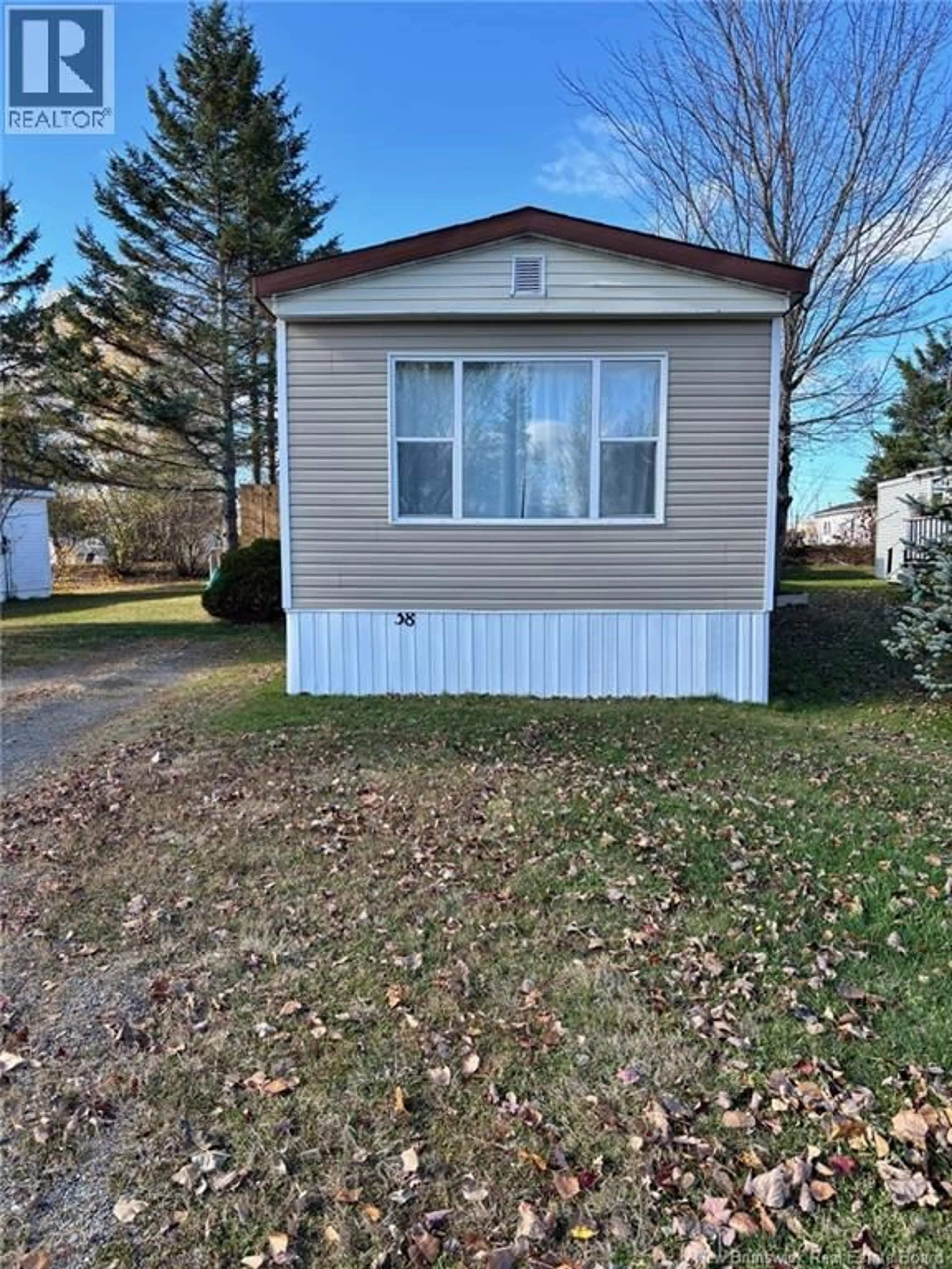 Home with vinyl exterior material, street for 38 LEAFWOOD CRESCENT, Fredericton New Brunswick E3B6N7