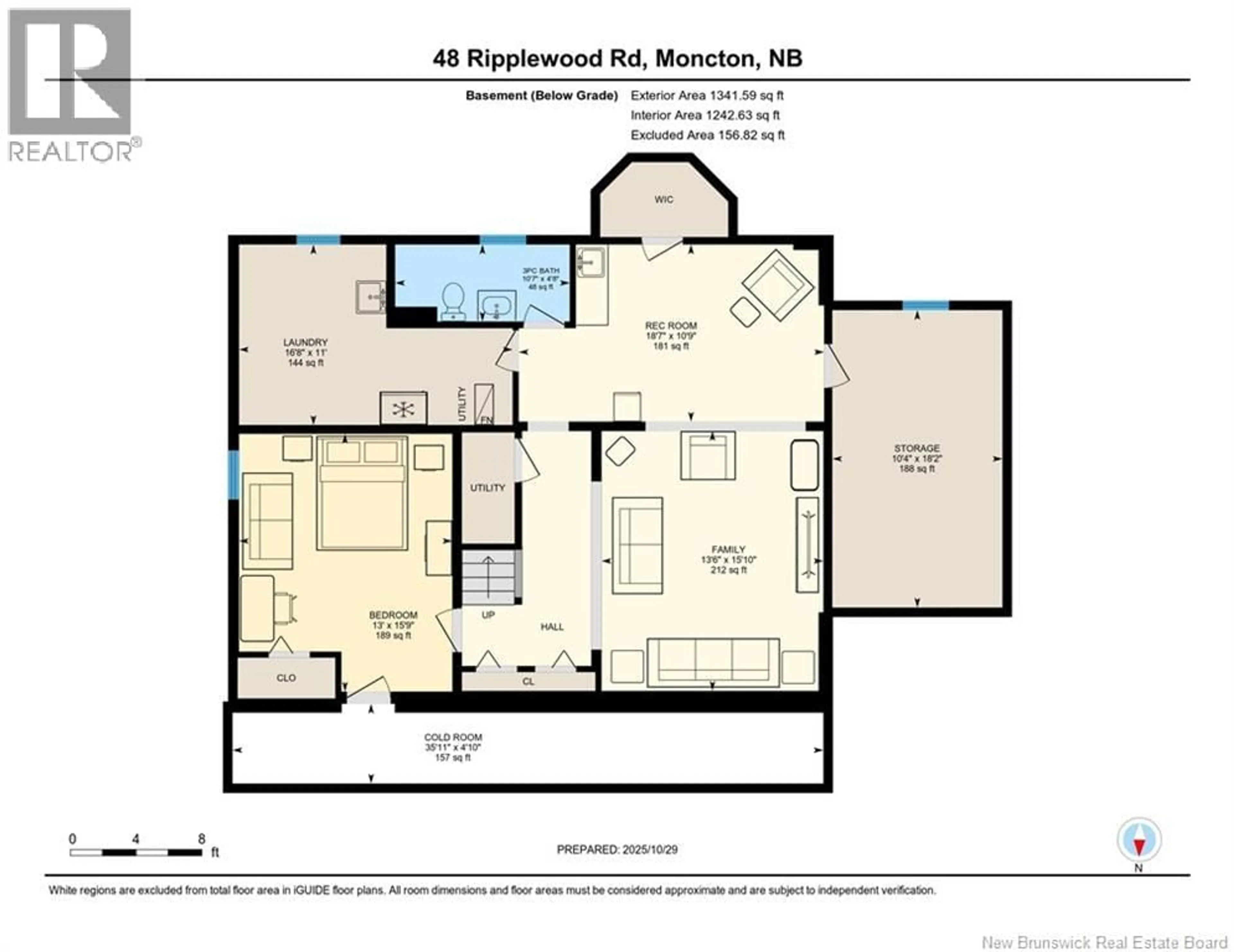 Floor plan for 48 RIPPLEWOOD ROAD, Moncton New Brunswick E1A6P3