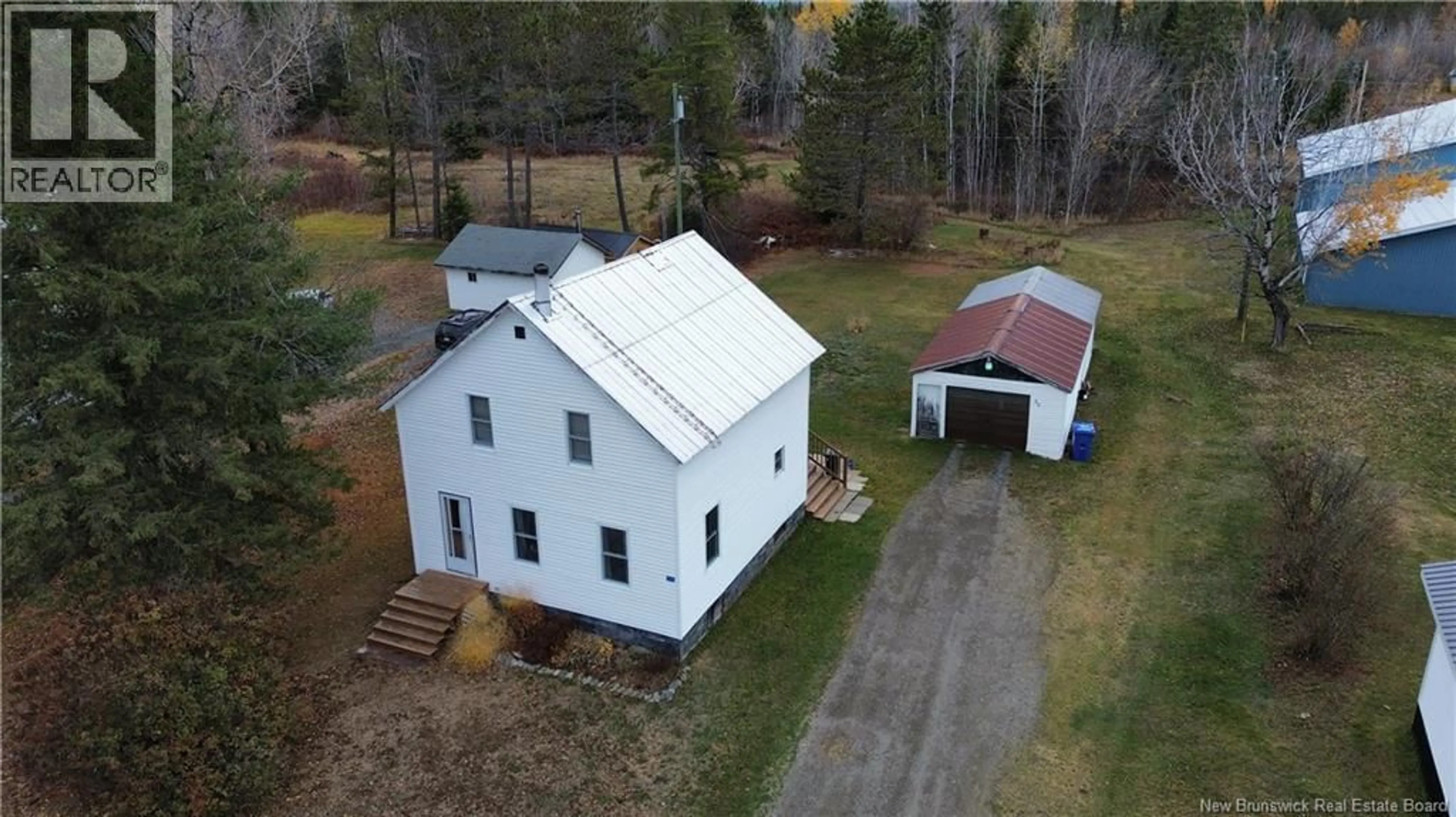 A pic from outside/outdoor area/front of a property/back of a property/a pic from drone, building for 55 JUNIPER ROAD, Juniper New Brunswick E7L1G7