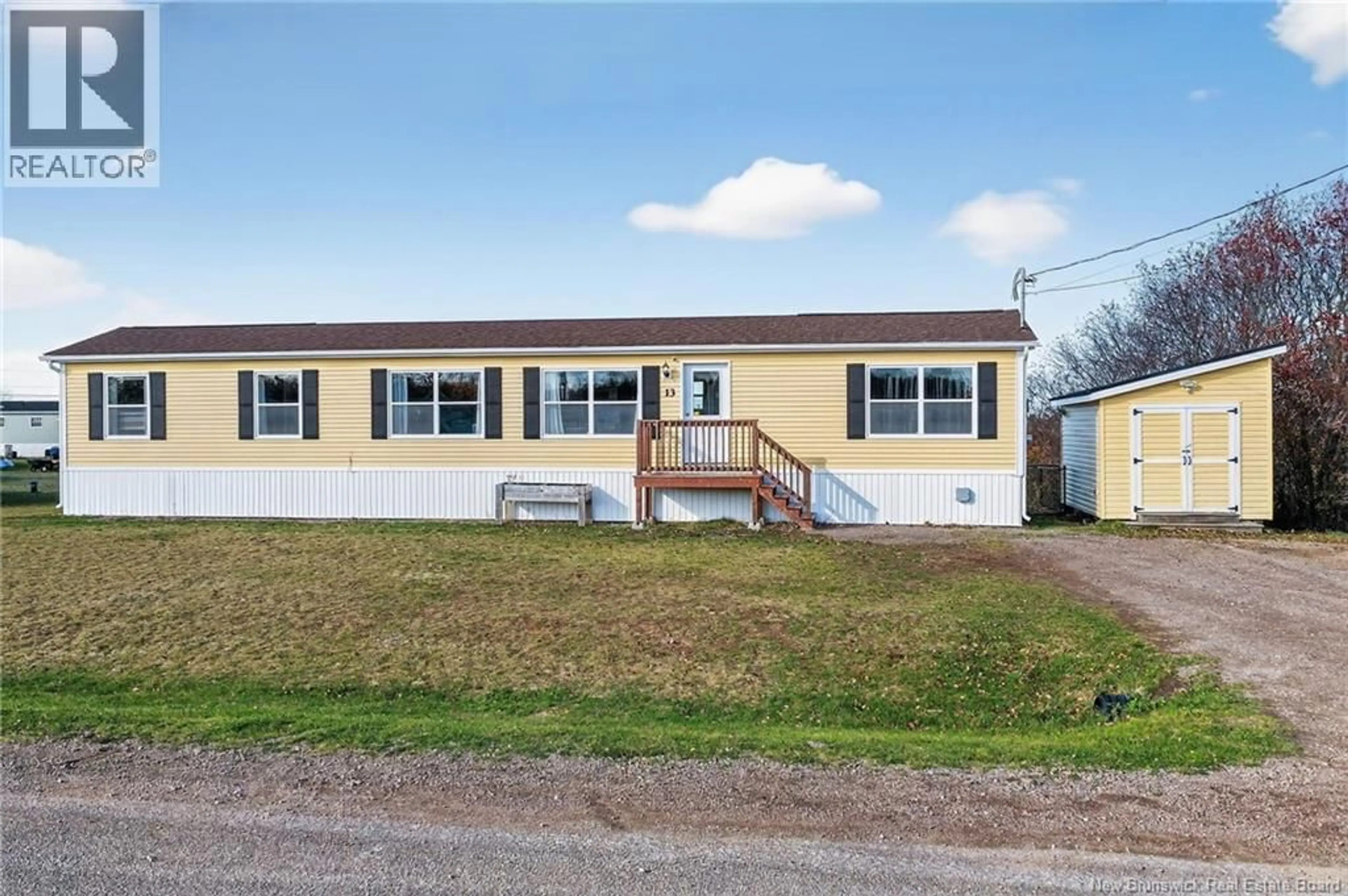 Home with vinyl exterior material, street for 13 FRANK ST, Cap-Pelé New Brunswick E4N0E5