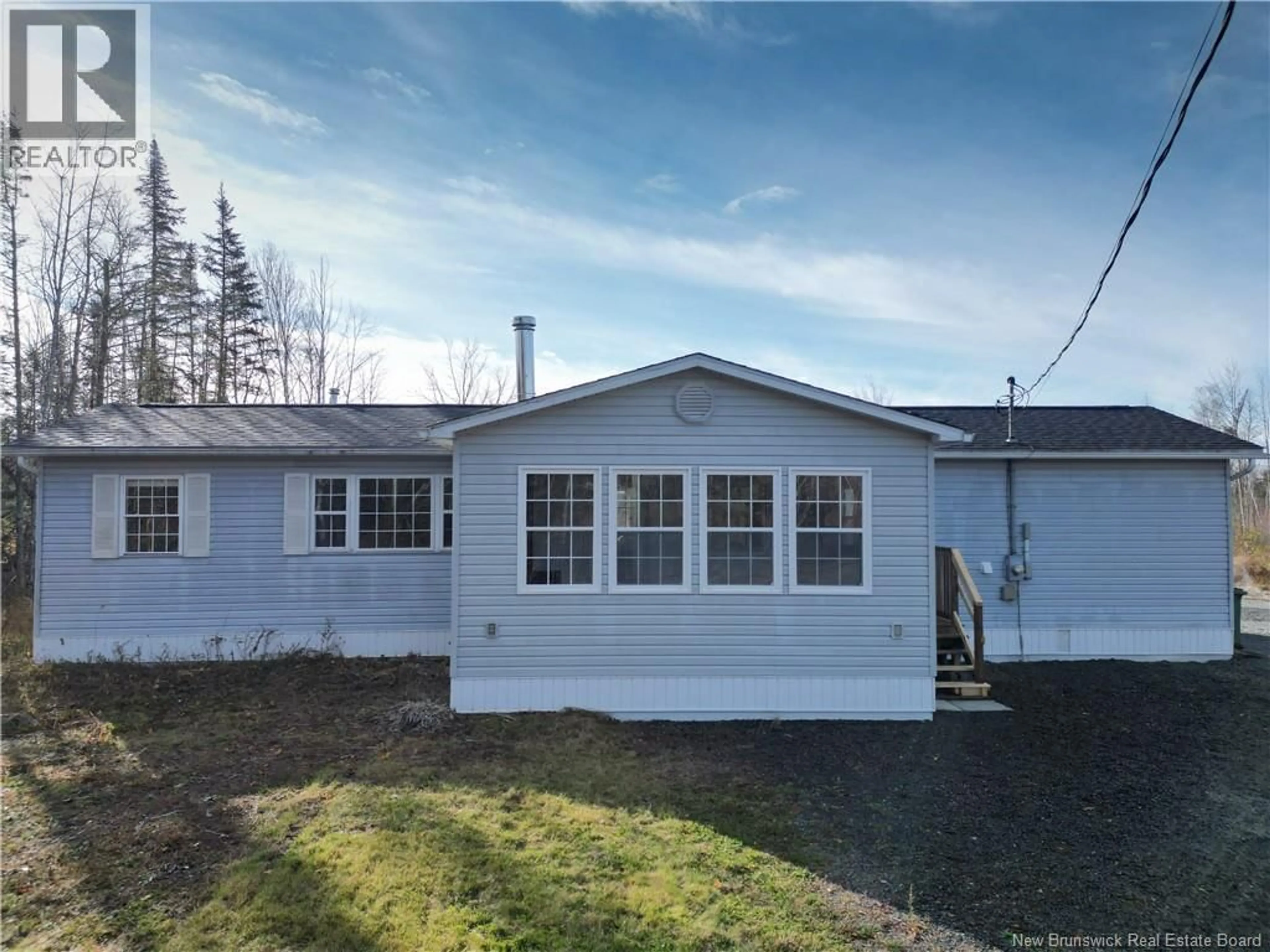 Home with vinyl exterior material, street for 1333 ROUTE 655, Rusagonis New Brunswick E3B8Z7
