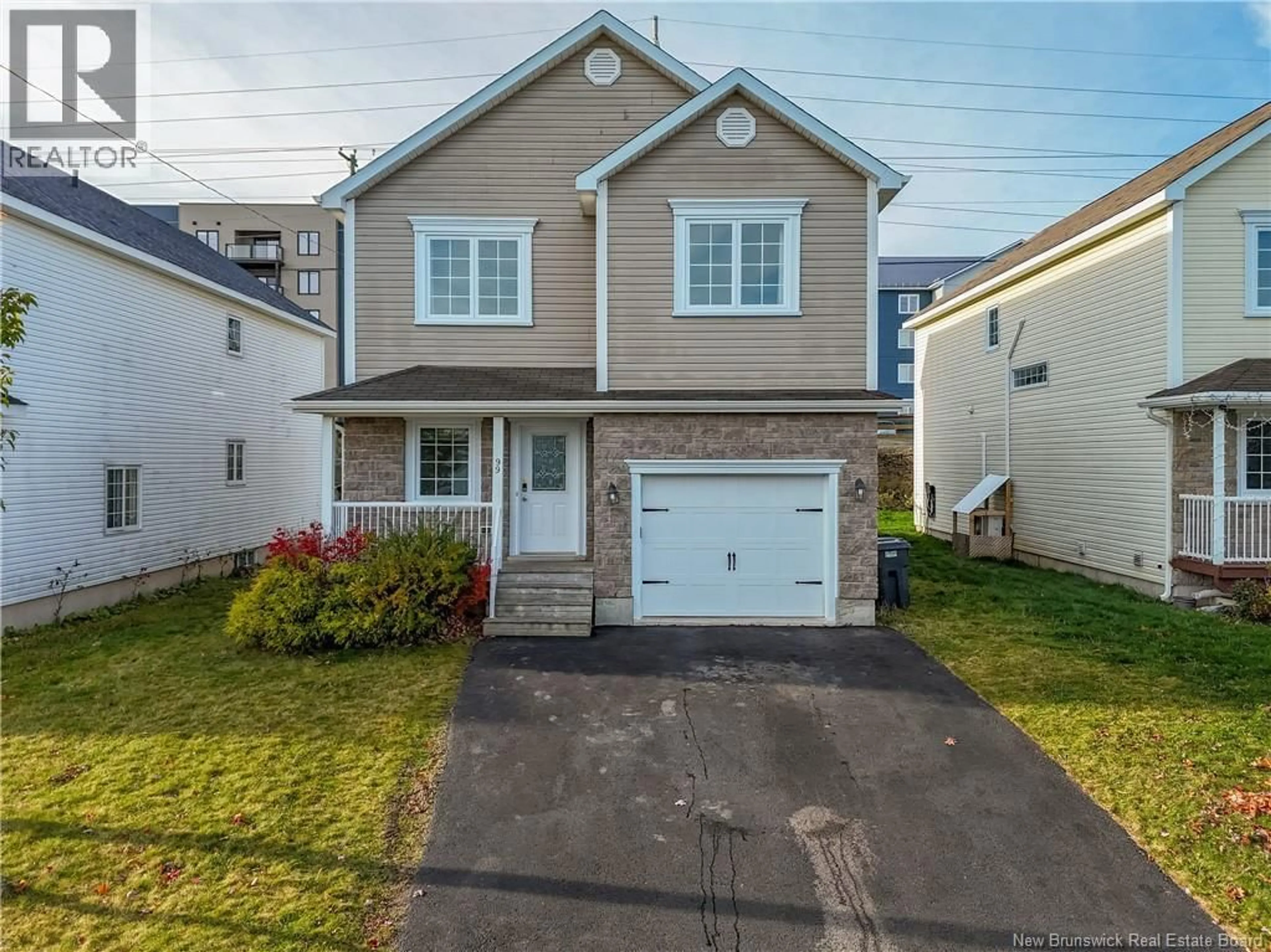 Home with vinyl exterior material, street for 99 RIDGELINE CRESCENT, Hanwell New Brunswick E3C0E9