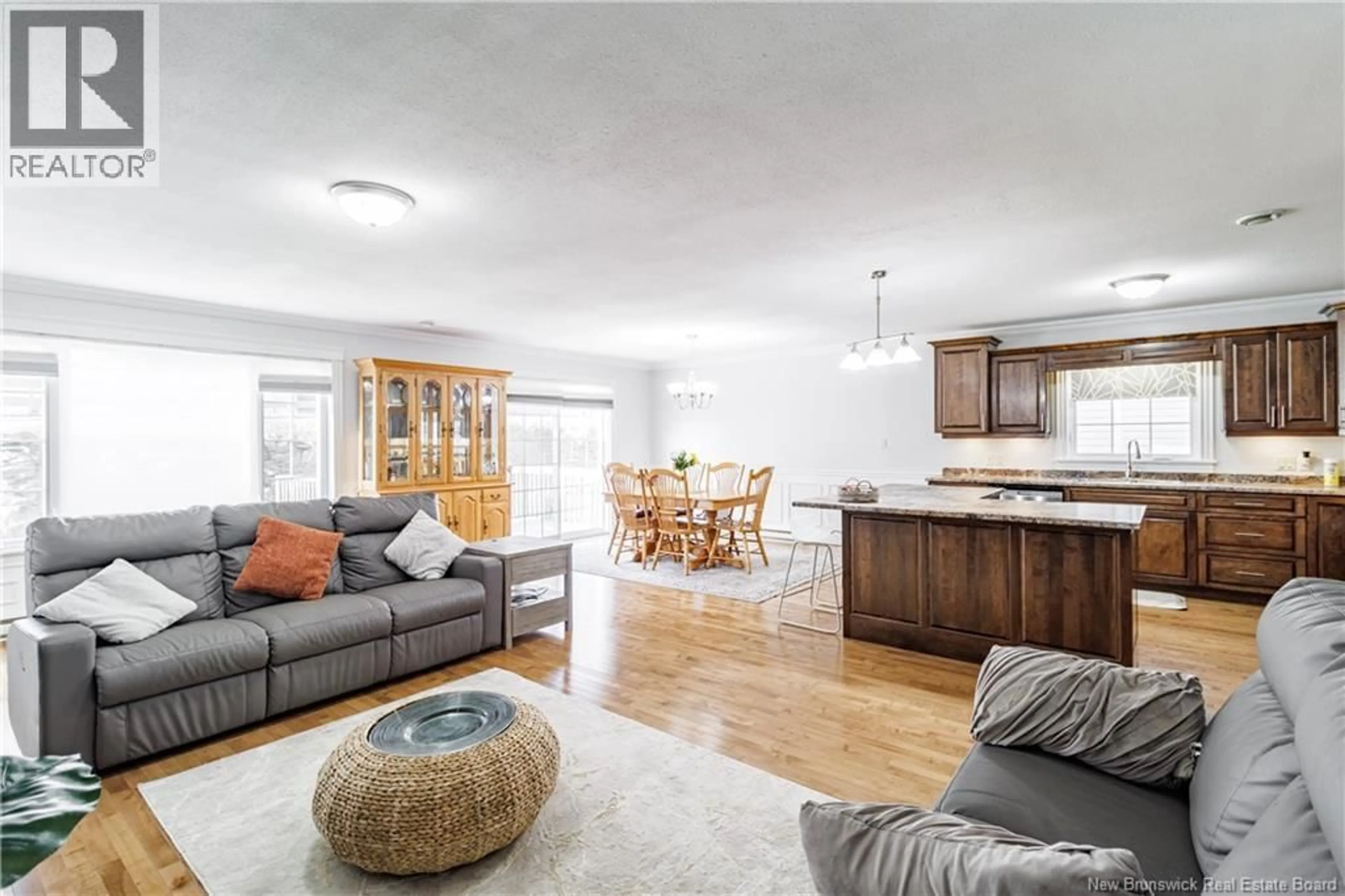 Living room with furniture, wood/laminate floor for 99 RIDGELINE CRESCENT, Hanwell New Brunswick E3C0E9
