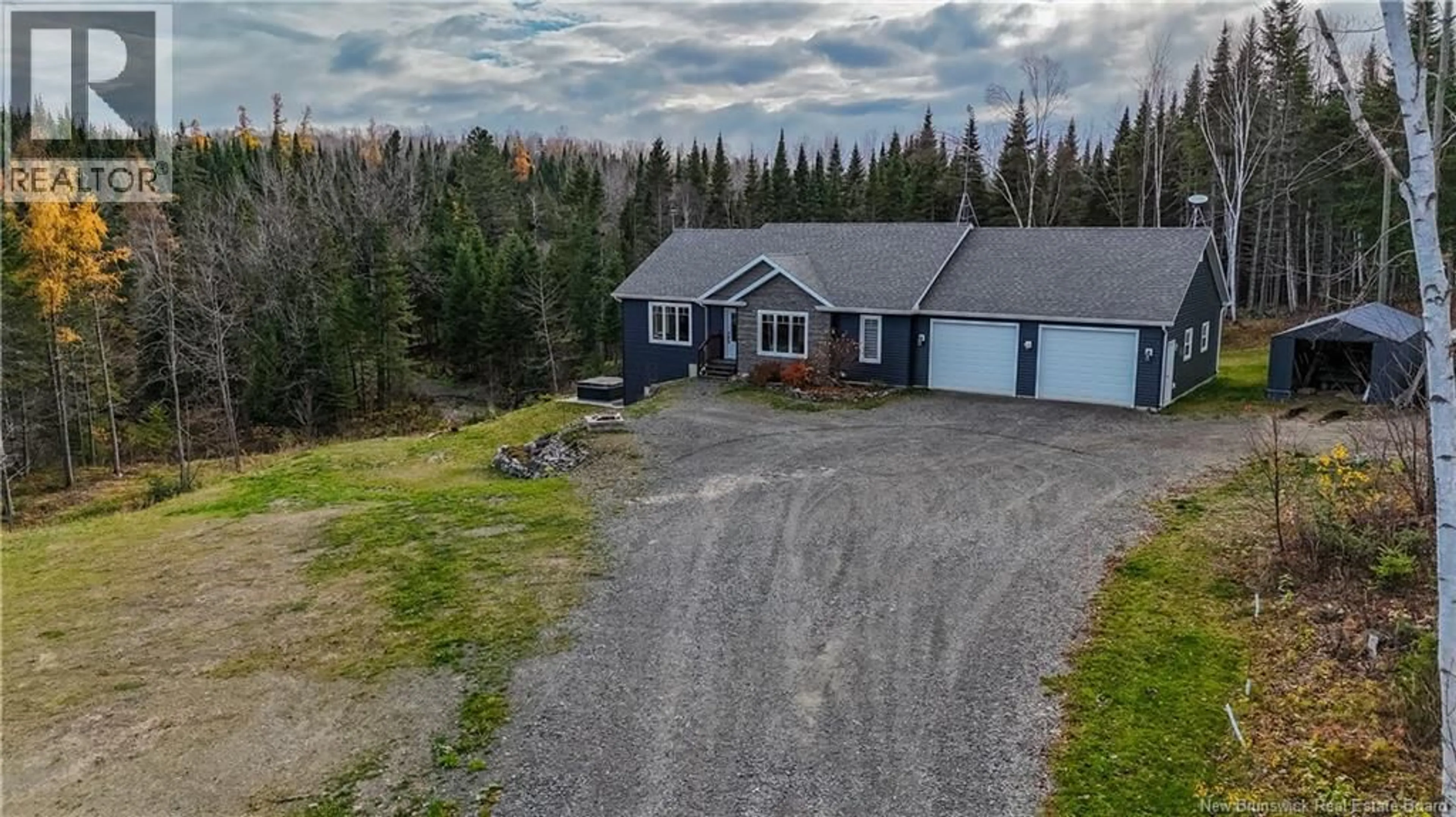 A pic from outside/outdoor area/front of a property/back of a property/a pic from drone, unknown for 38 BOUTOT LANE, Grand-Sault/Grand Falls New Brunswick E3Z0C6
