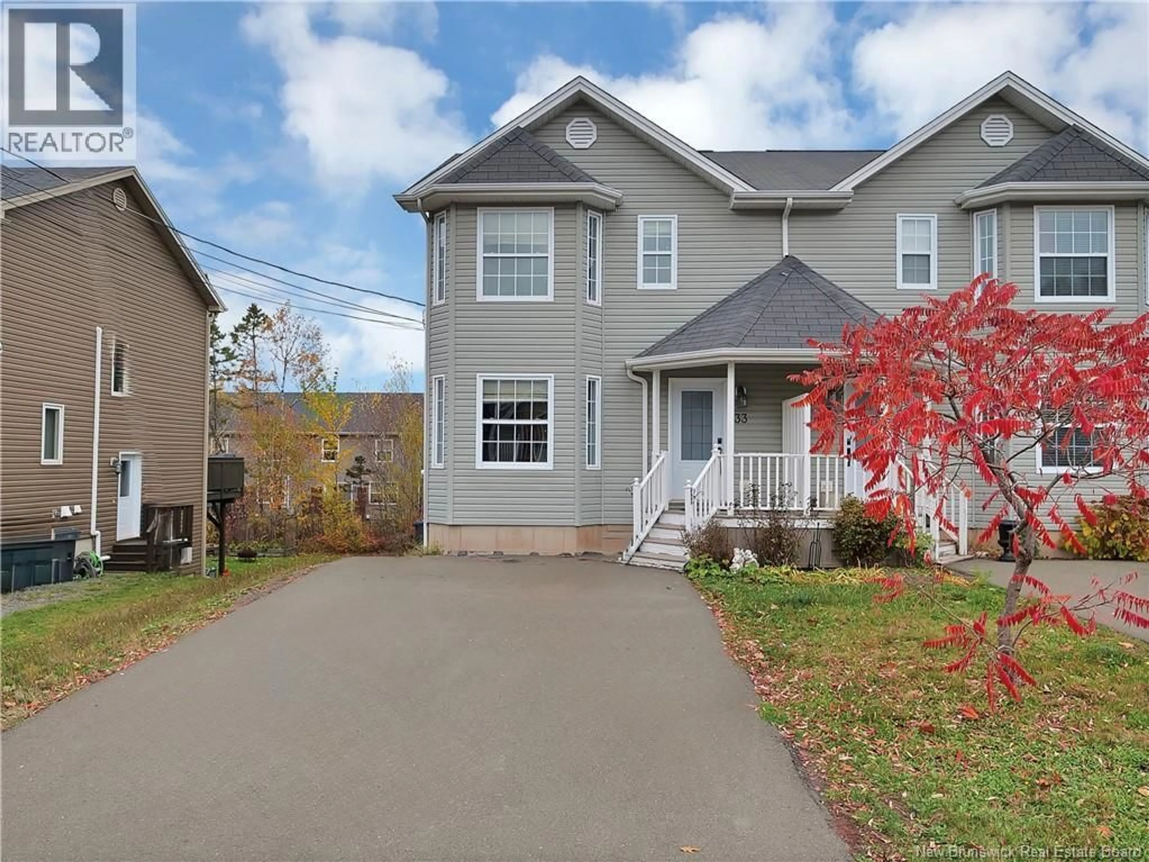Home with vinyl exterior material, street for 33 CHIANTI STREET, Dieppe New Brunswick E1A9C5