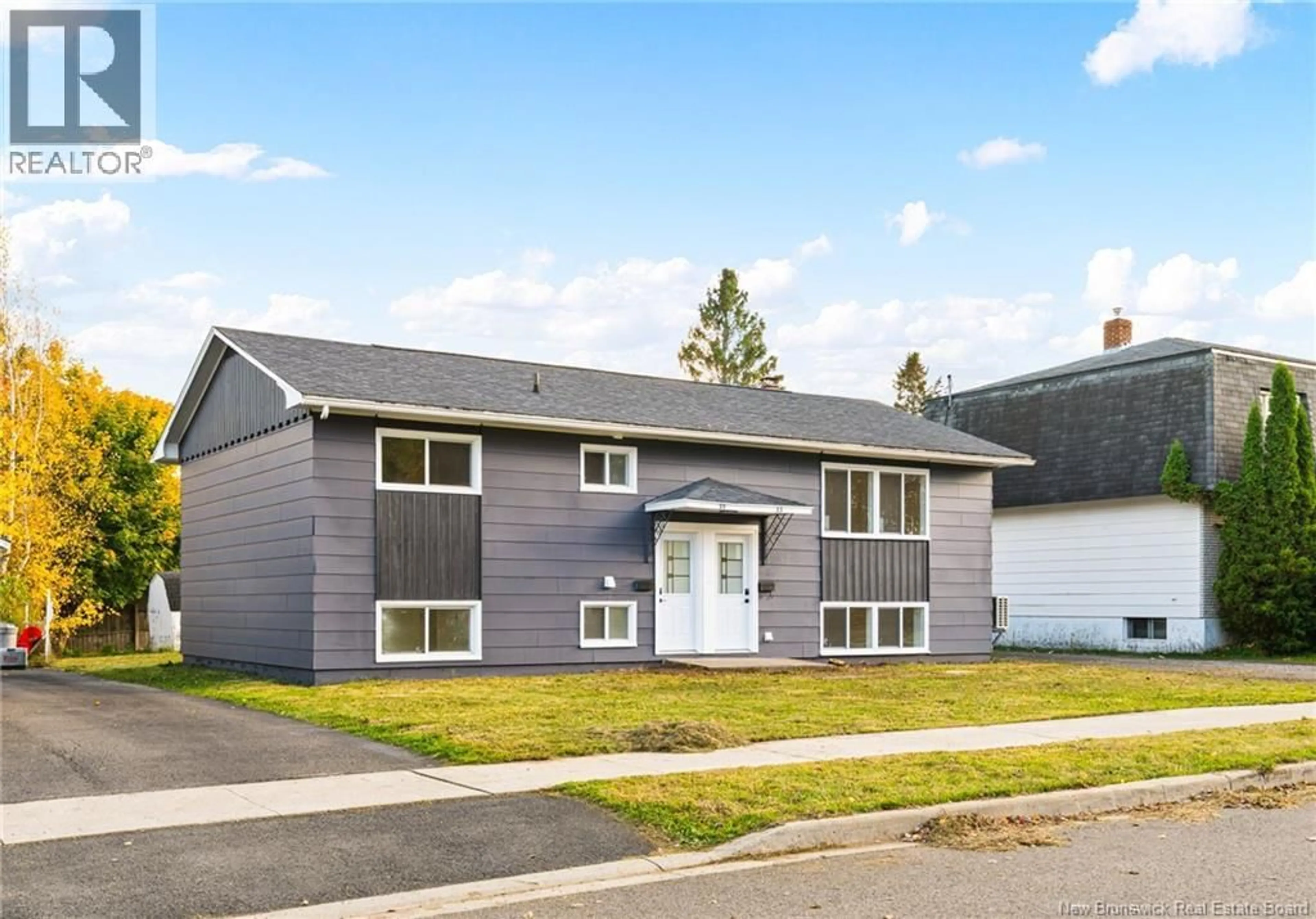 Home with vinyl exterior material, street for 33-35 COVENTRY CRESCENT, Moncton New Brunswick E1C8G5