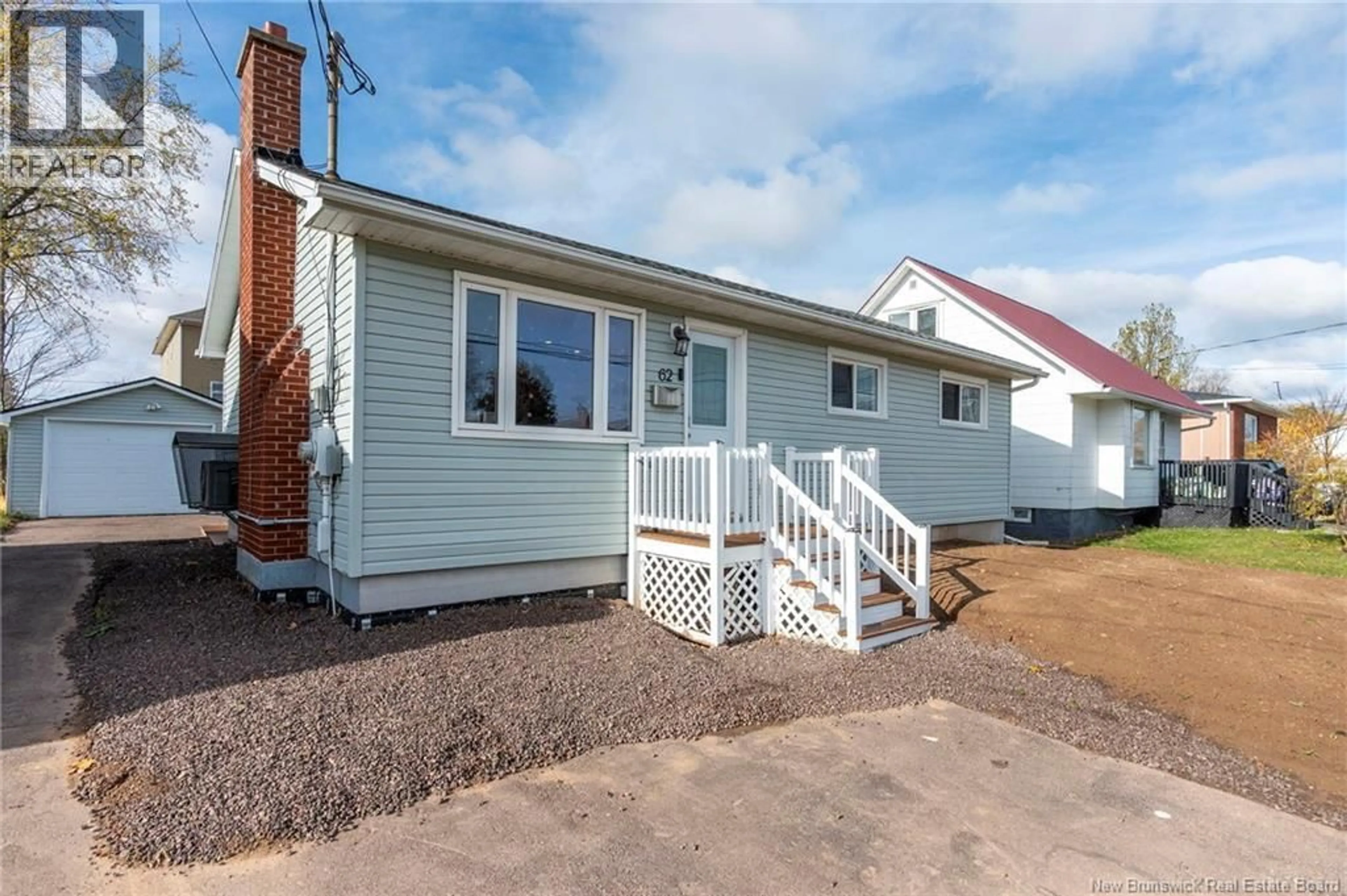 Home with vinyl exterior material, street for 62 WAVERLEY AVENUE, Moncton New Brunswick E1C7T7