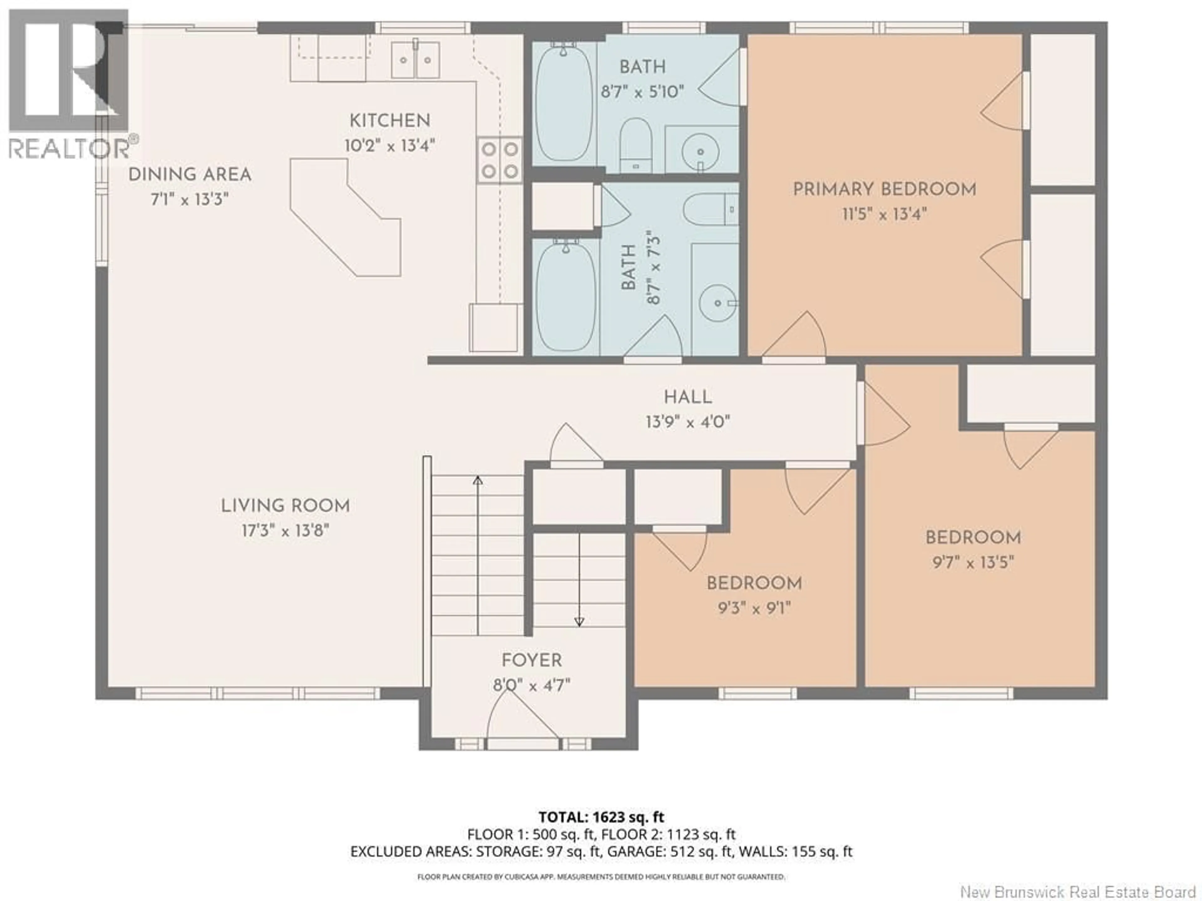 Floor plan for 34 RIDGEWOOD DRIVE, Sackville New Brunswick E4L4T5