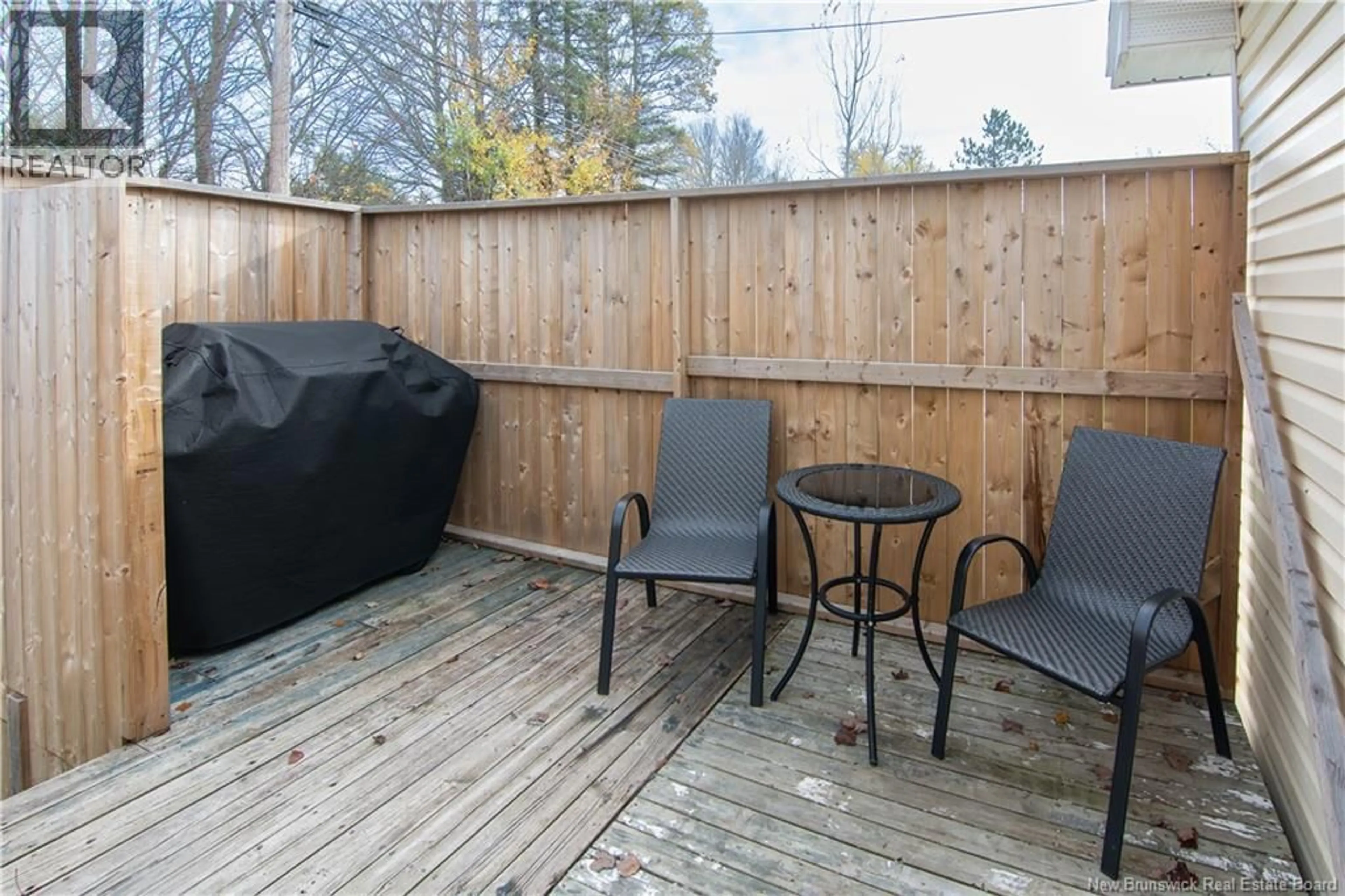 Patio, forest/trees view for 23 DUPUIS AVENUE, Lakeville New Brunswick E1H1E1