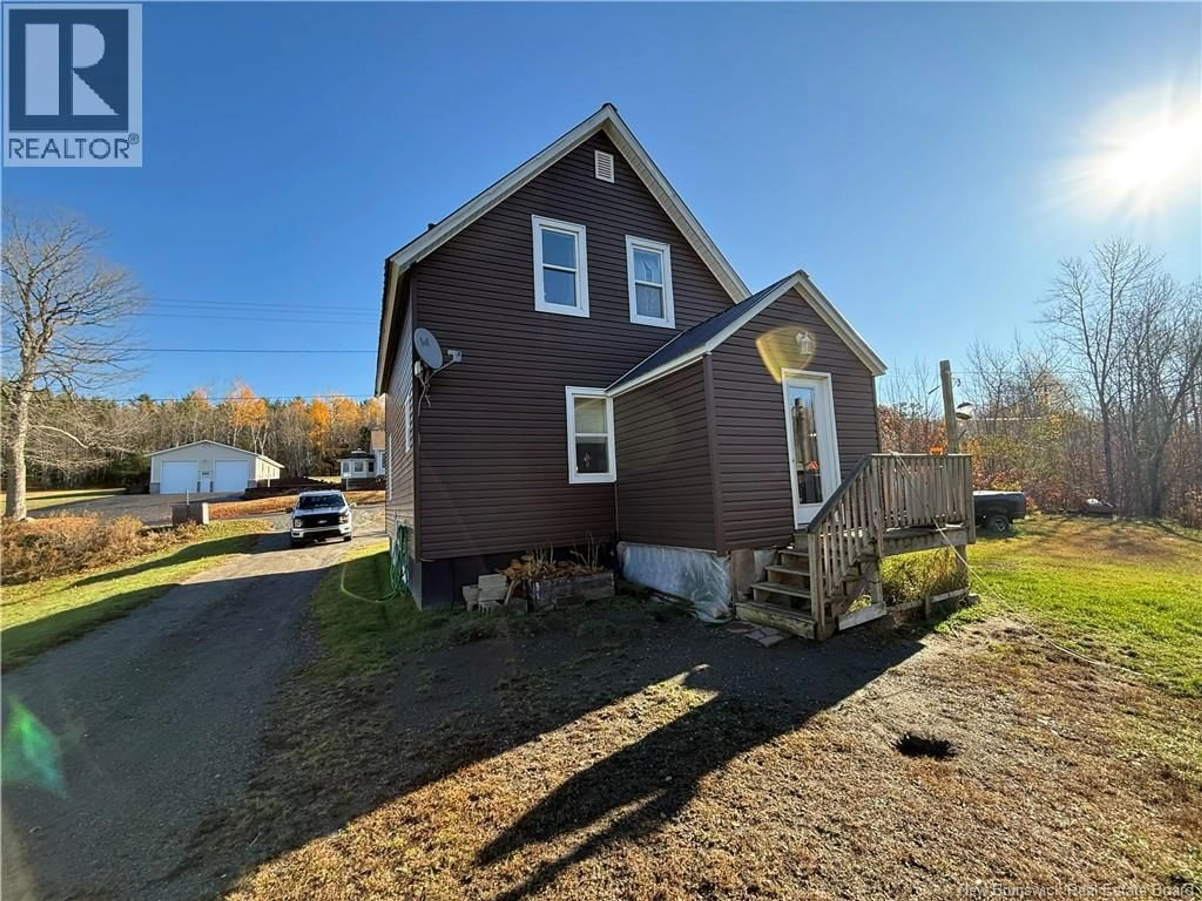 A pic from outside/outdoor area/front of a property/back of a property/a pic from drone, water/lake/river/ocean view for 22 DORRINGTON HILL, Canterbury New Brunswick E6H2K3