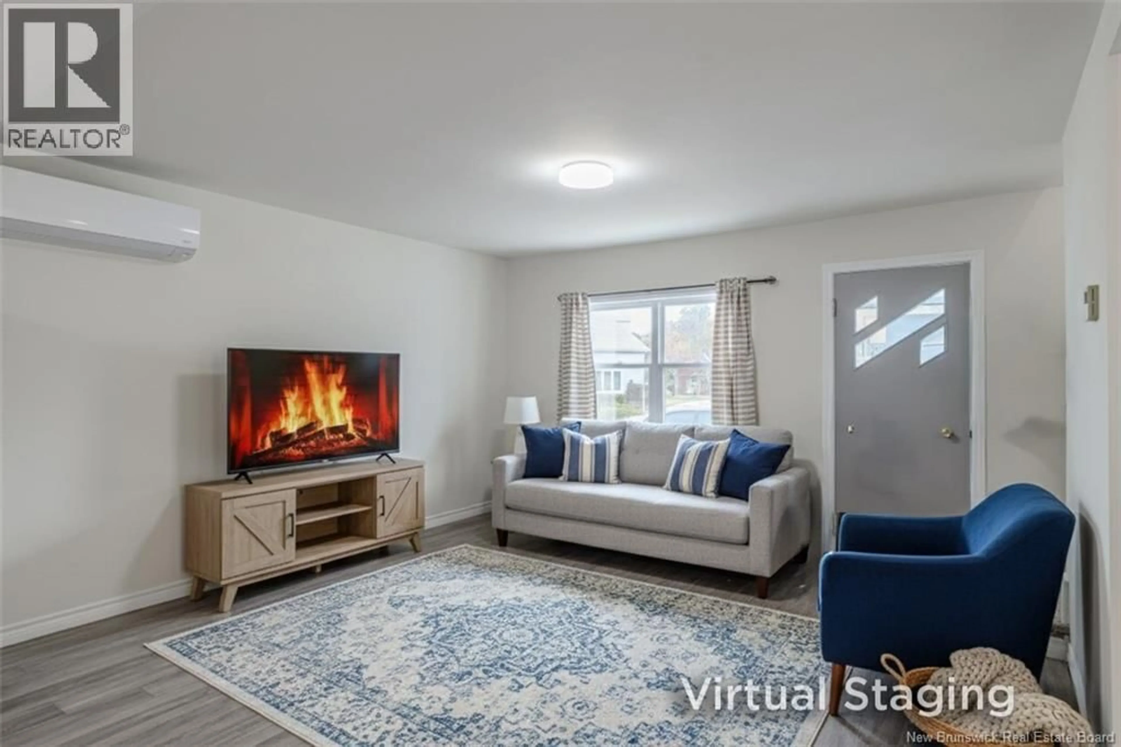 Living room with furniture, carpet floor for 182 VISART STREET, Saint John New Brunswick E2K1P1