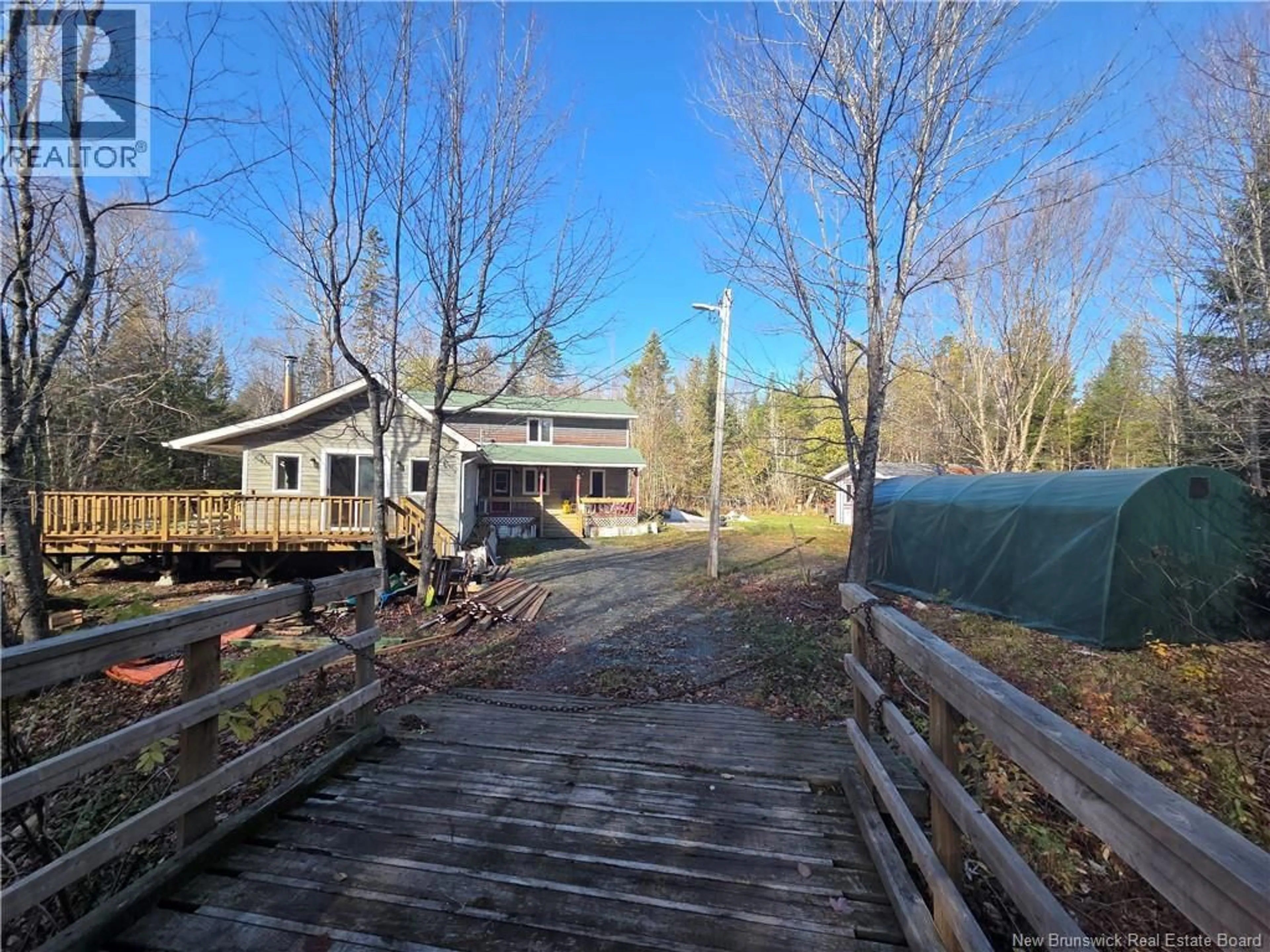 A pic from outside/outdoor area/front of a property/back of a property/a pic from drone, water/lake/river/ocean view for 141 GRUB ROAD, Middle Hainesville New Brunswick E6E1B3