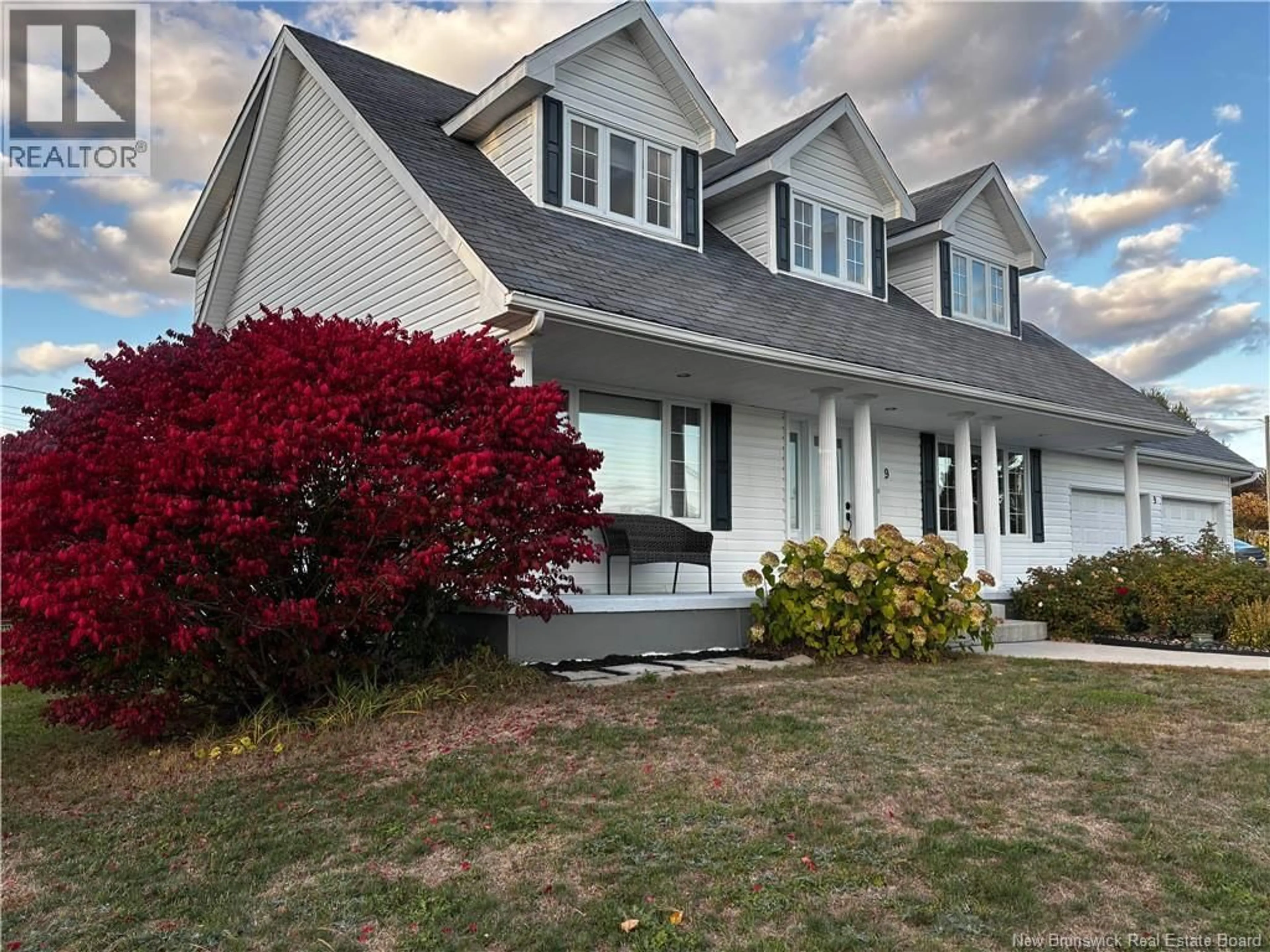 Home with vinyl exterior material, street for 9 ROSEBANK DRIVE, Miramichi New Brunswick E1V5M4