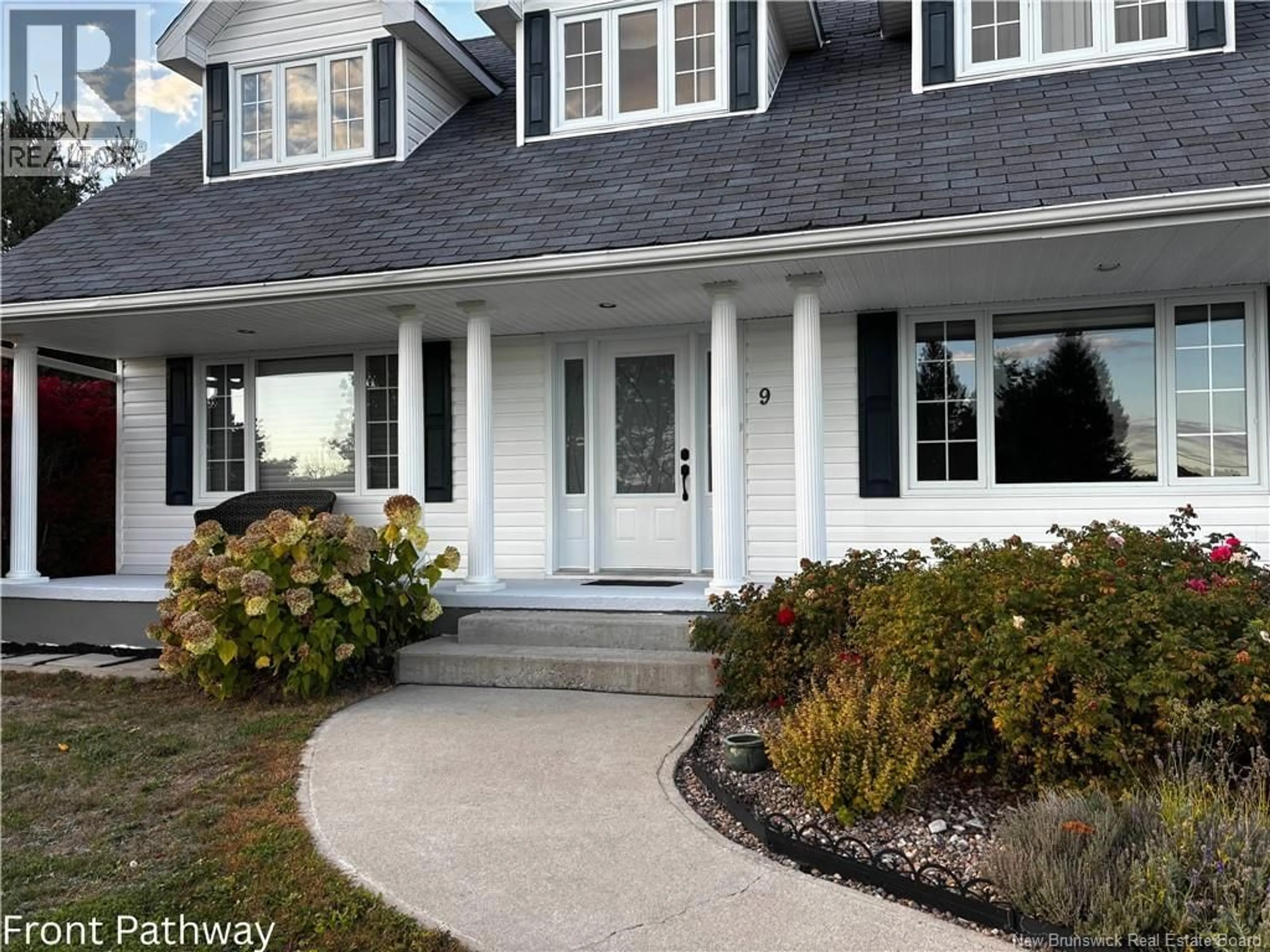 Home with vinyl exterior material, street for 9 ROSEBANK DRIVE, Miramichi New Brunswick E1V5M4