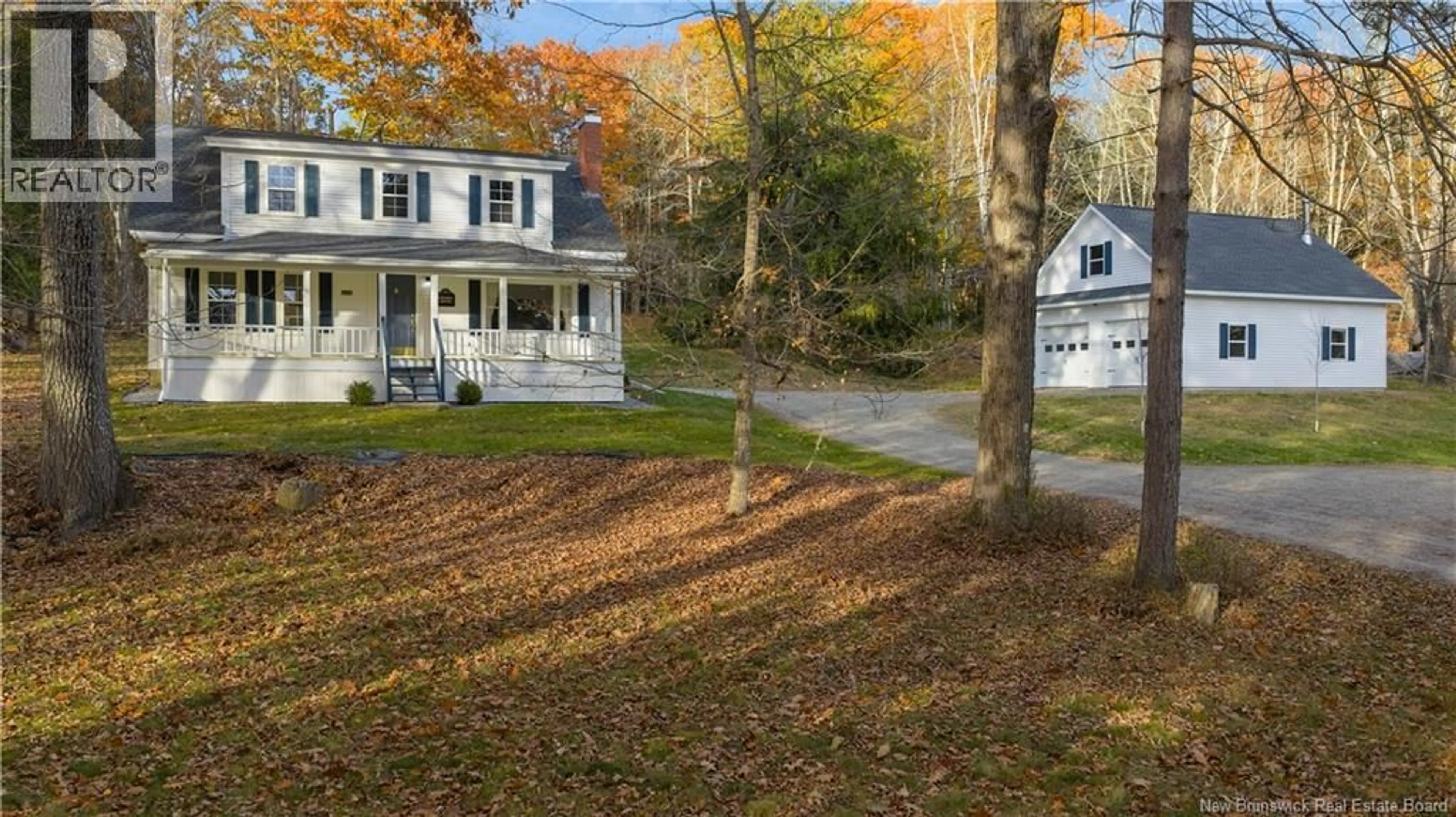 A pic from outside/outdoor area/front of a property/back of a property/a pic from drone, street for 458 LEDGE ROAD, Crocker Hill New Brunswick E3L3N4