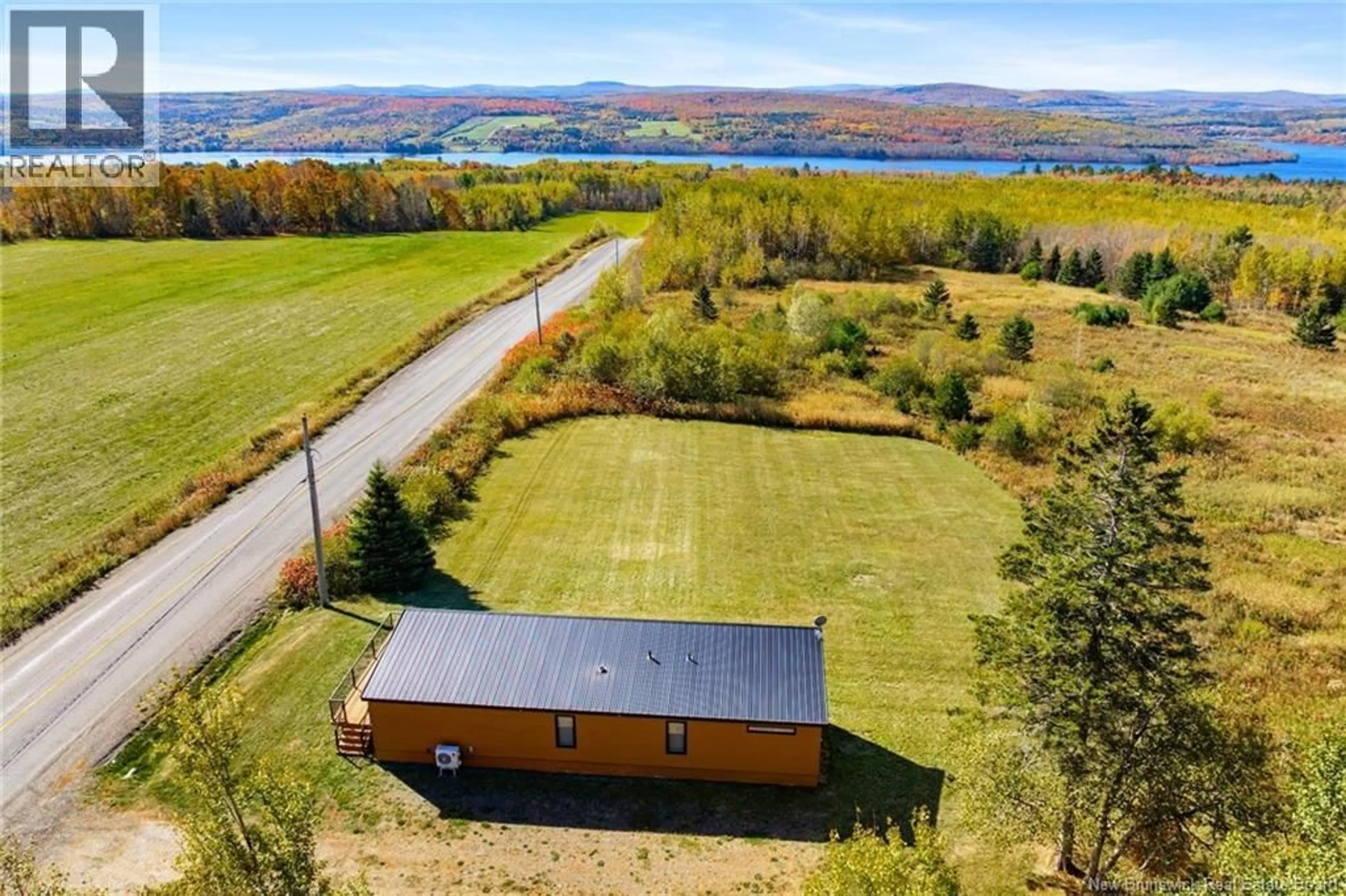 A pic from outside/outdoor area/front of a property/back of a property/a pic from drone, water/lake/river/ocean view for 0 ROUTE 610, Upper Queensbury New Brunswick E6G1Y7
