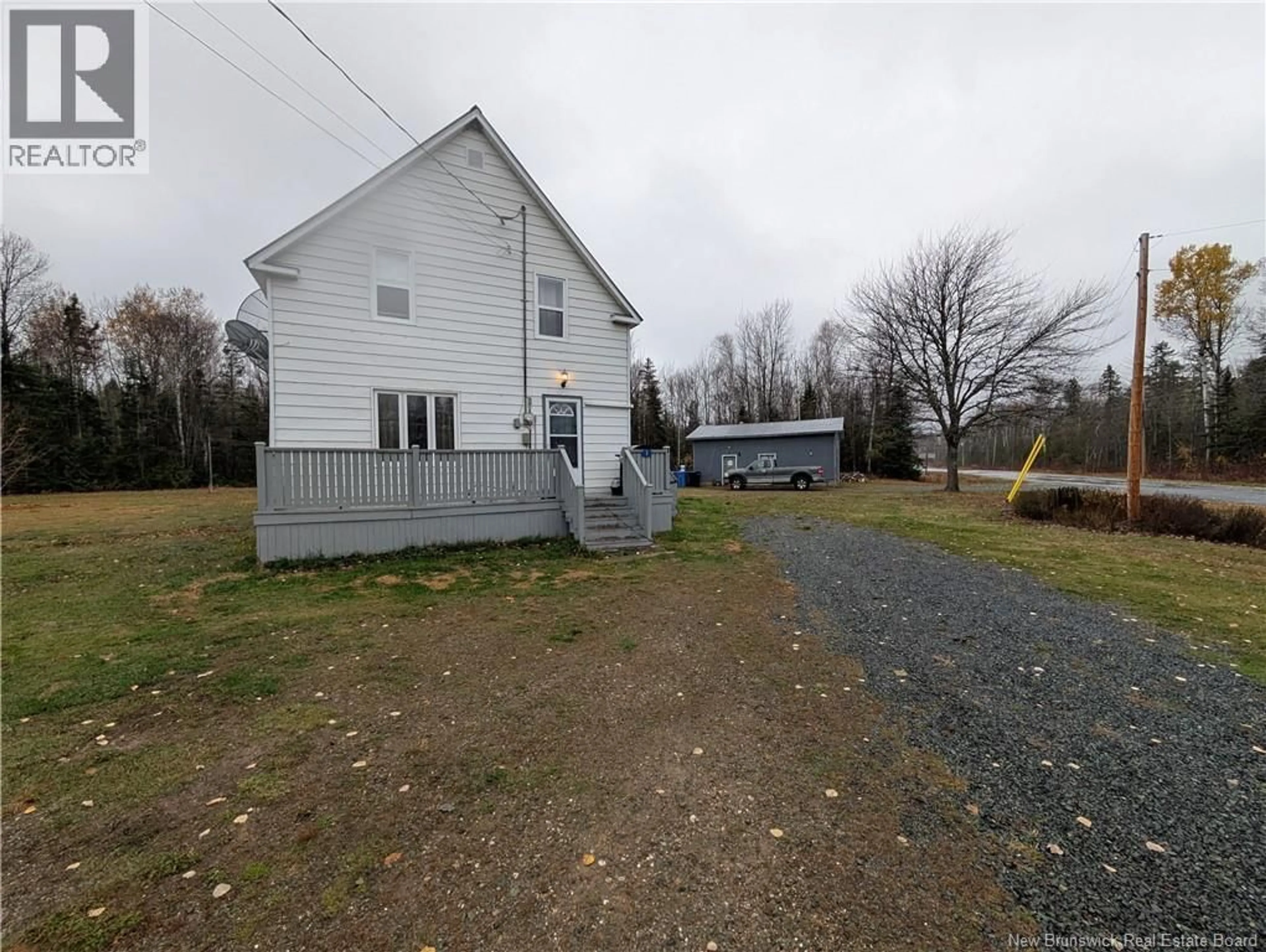 A pic from outside/outdoor area/front of a property/back of a property/a pic from drone, building for 1 RIO GRANDE ROAD, Rio Grande New Brunswick E2A6Y7