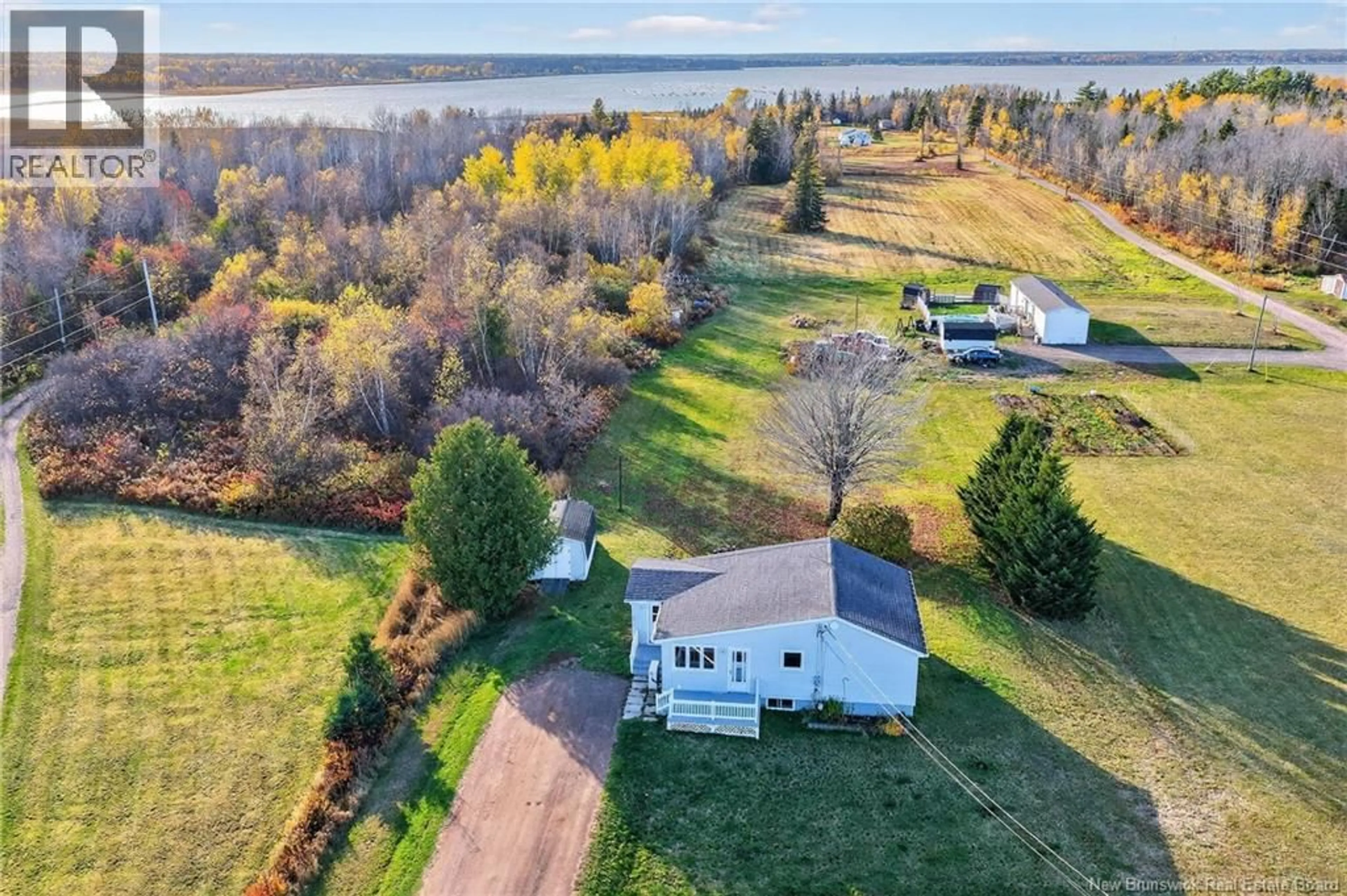 A pic from outside/outdoor area/front of a property/back of a property/a pic from drone, water/lake/river/ocean view for 3640 ROUTE 530, Grande-Digue New Brunswick E4R5P5