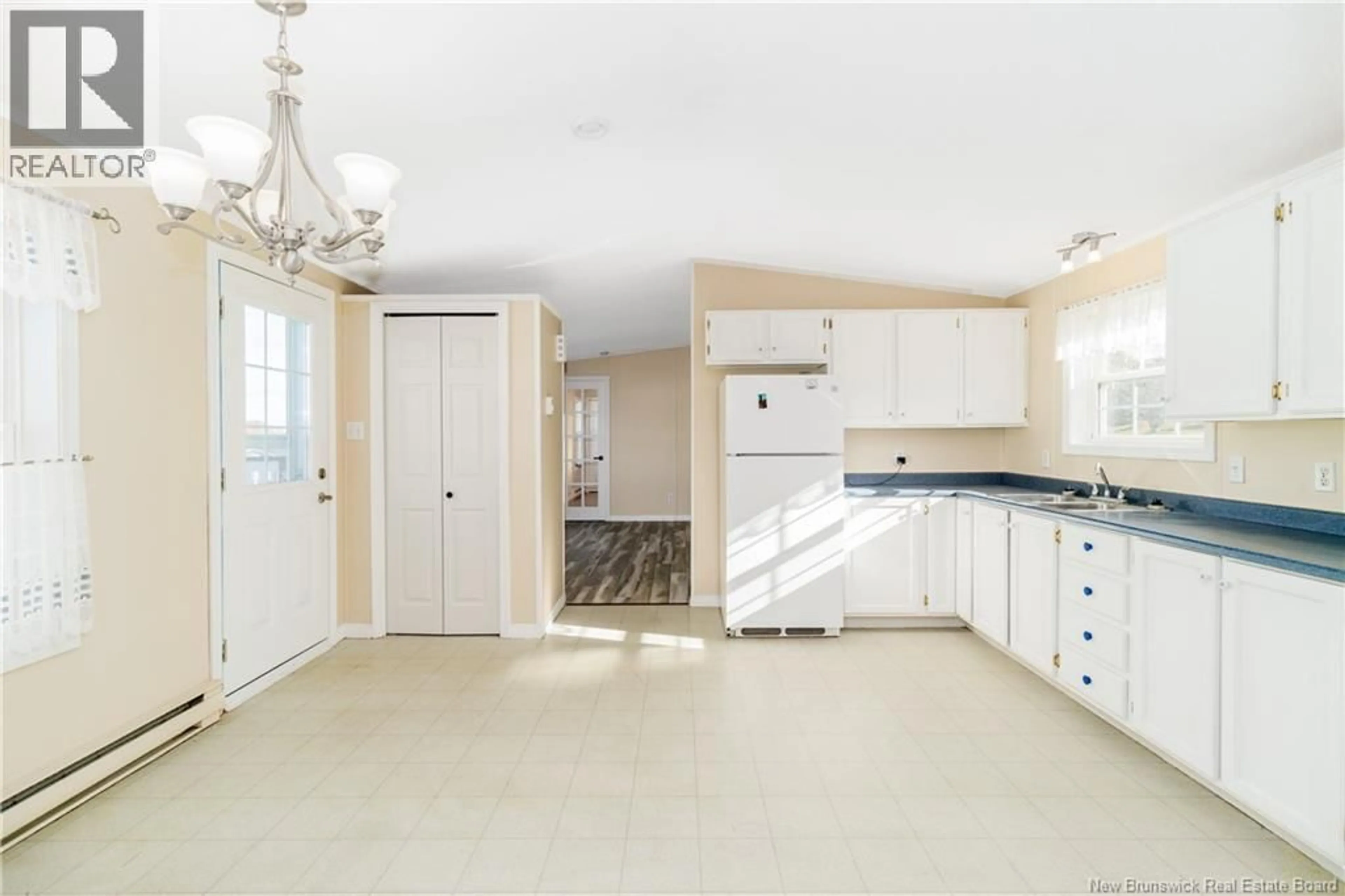 Open concept kitchen, ceramic/tile floor for 31 SHERRY'S LANE, Fredericton New Brunswick E3C8H1