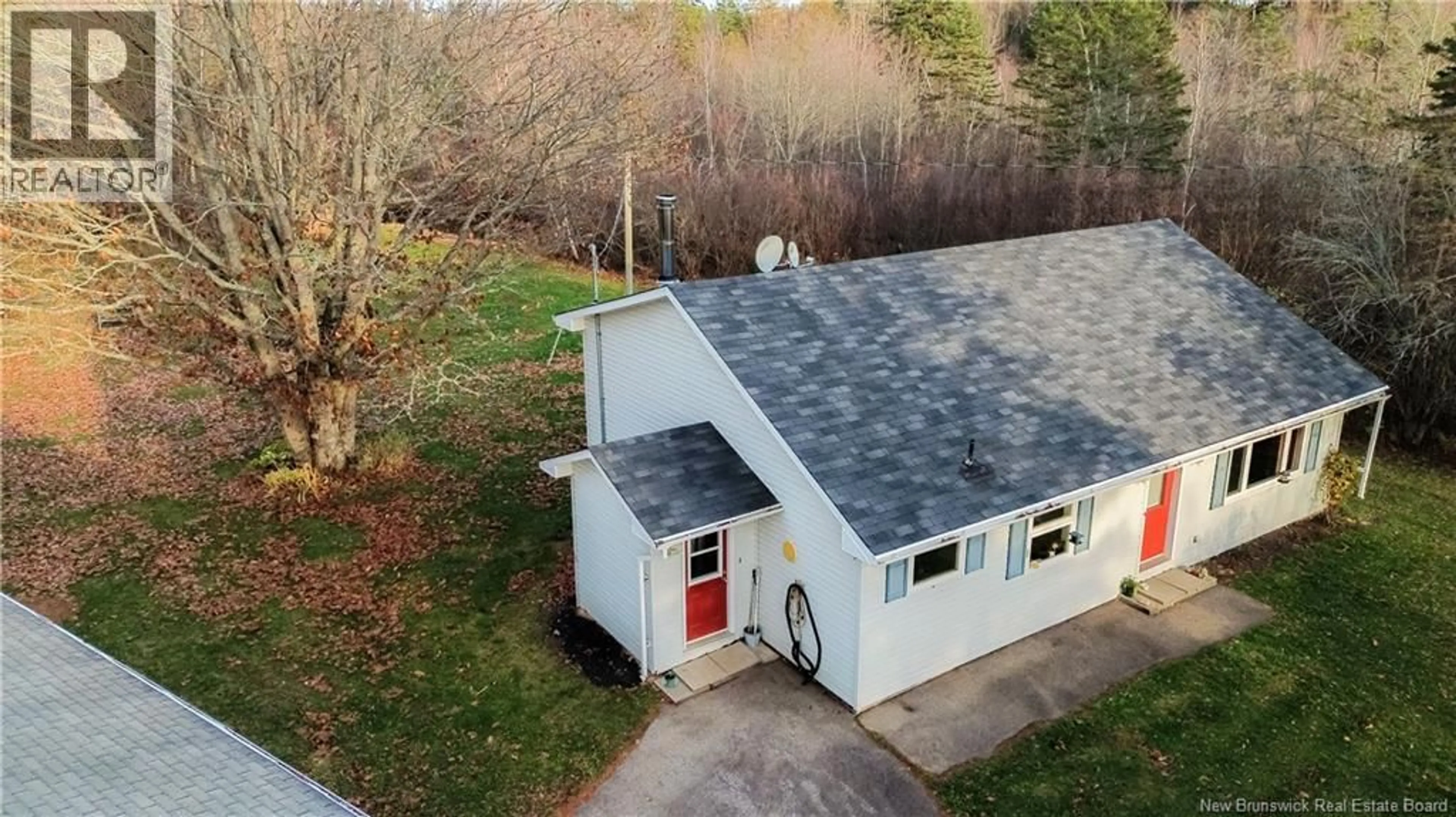 A pic from outside/outdoor area/front of a property/back of a property/a pic from drone, unknown for 26 DUNSINANE S ROAD, Penobsquis New Brunswick E4G2A5