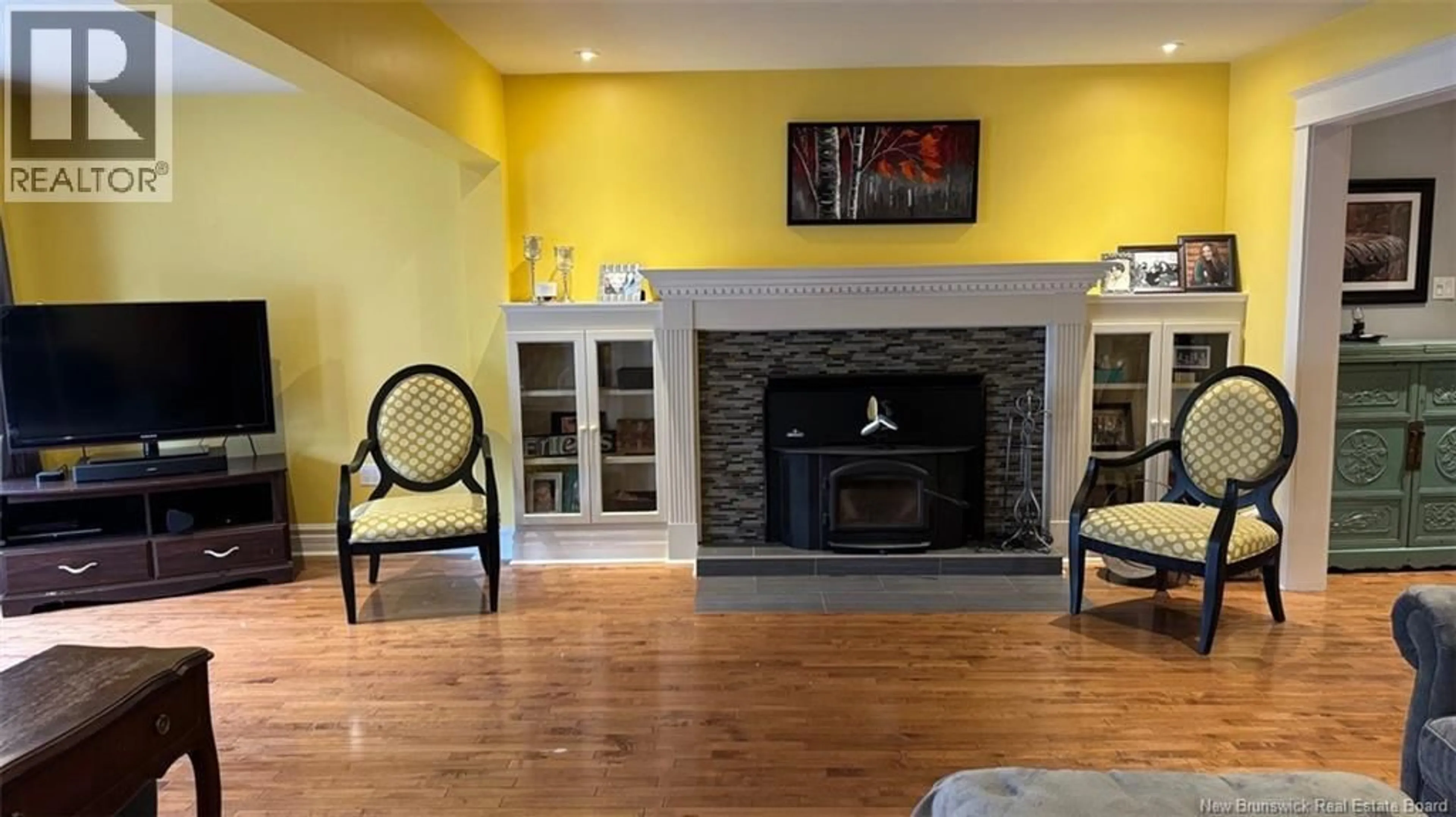 Living room with furniture, unknown for 77 FRASER, Edmundston New Brunswick E3V2B6