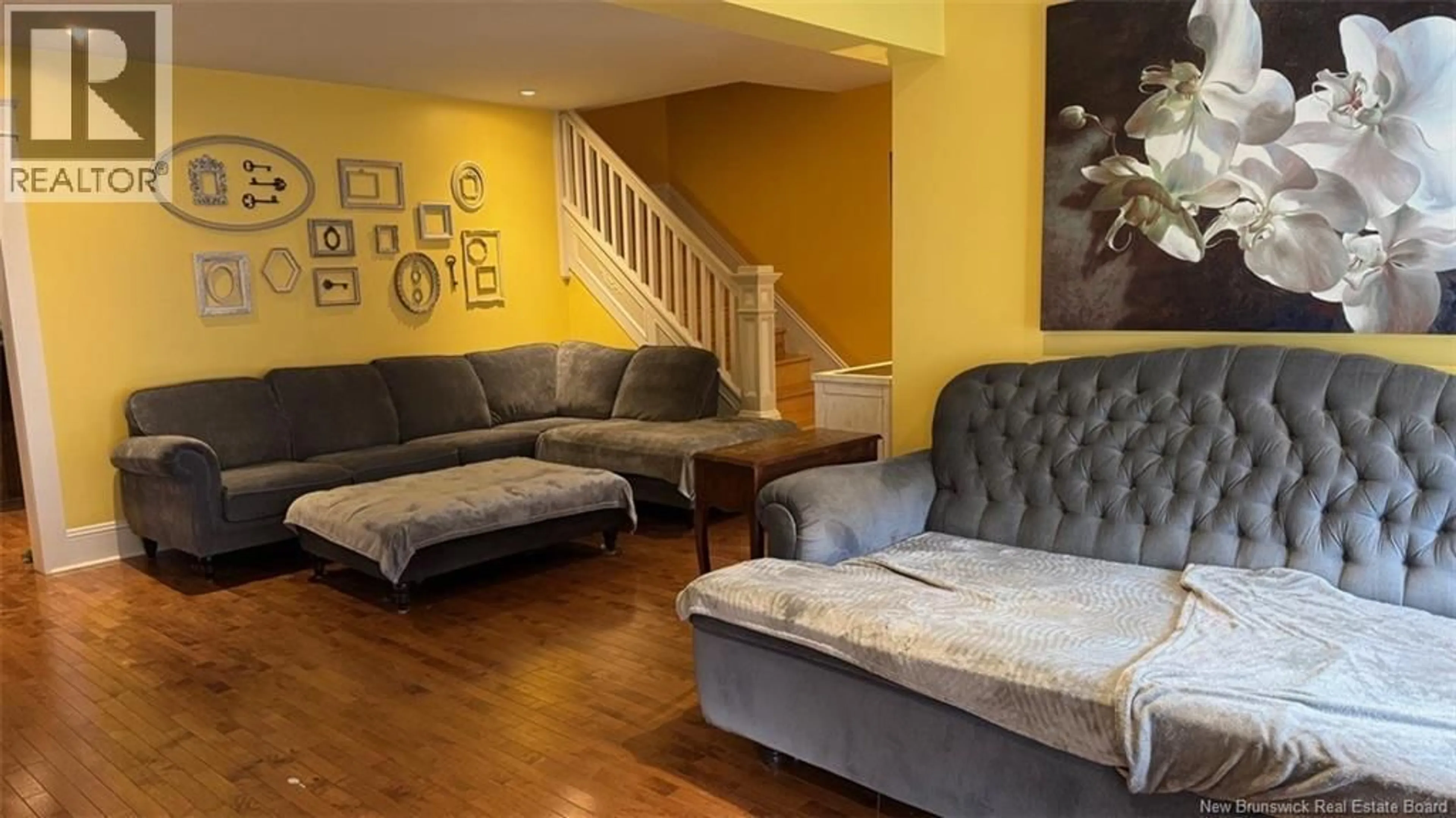 Living room with furniture, unknown for 77 FRASER, Edmundston New Brunswick E3V2B6