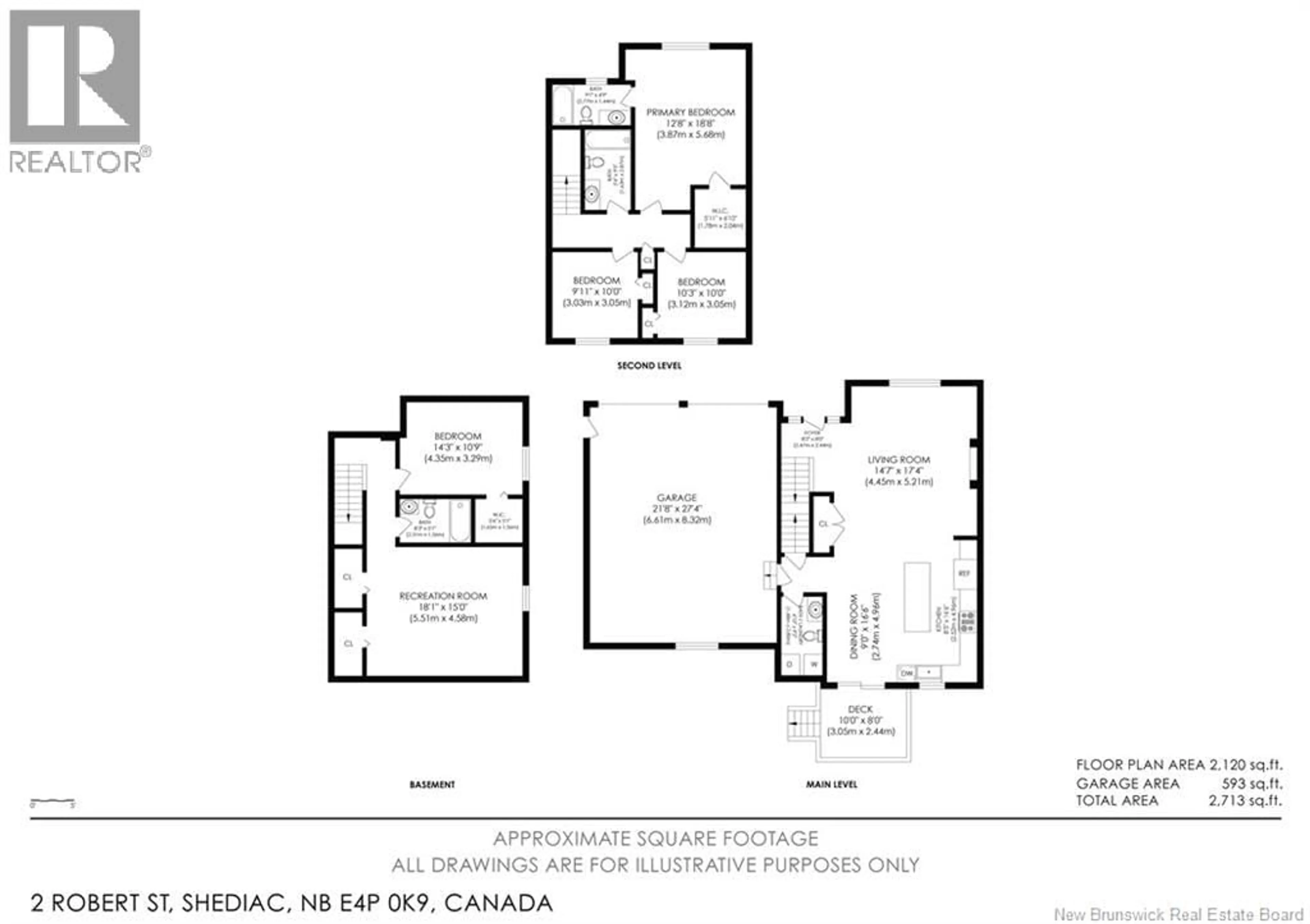 Floor plan for 2 ROBERT STREET, Shediac New Brunswick E4P0R2