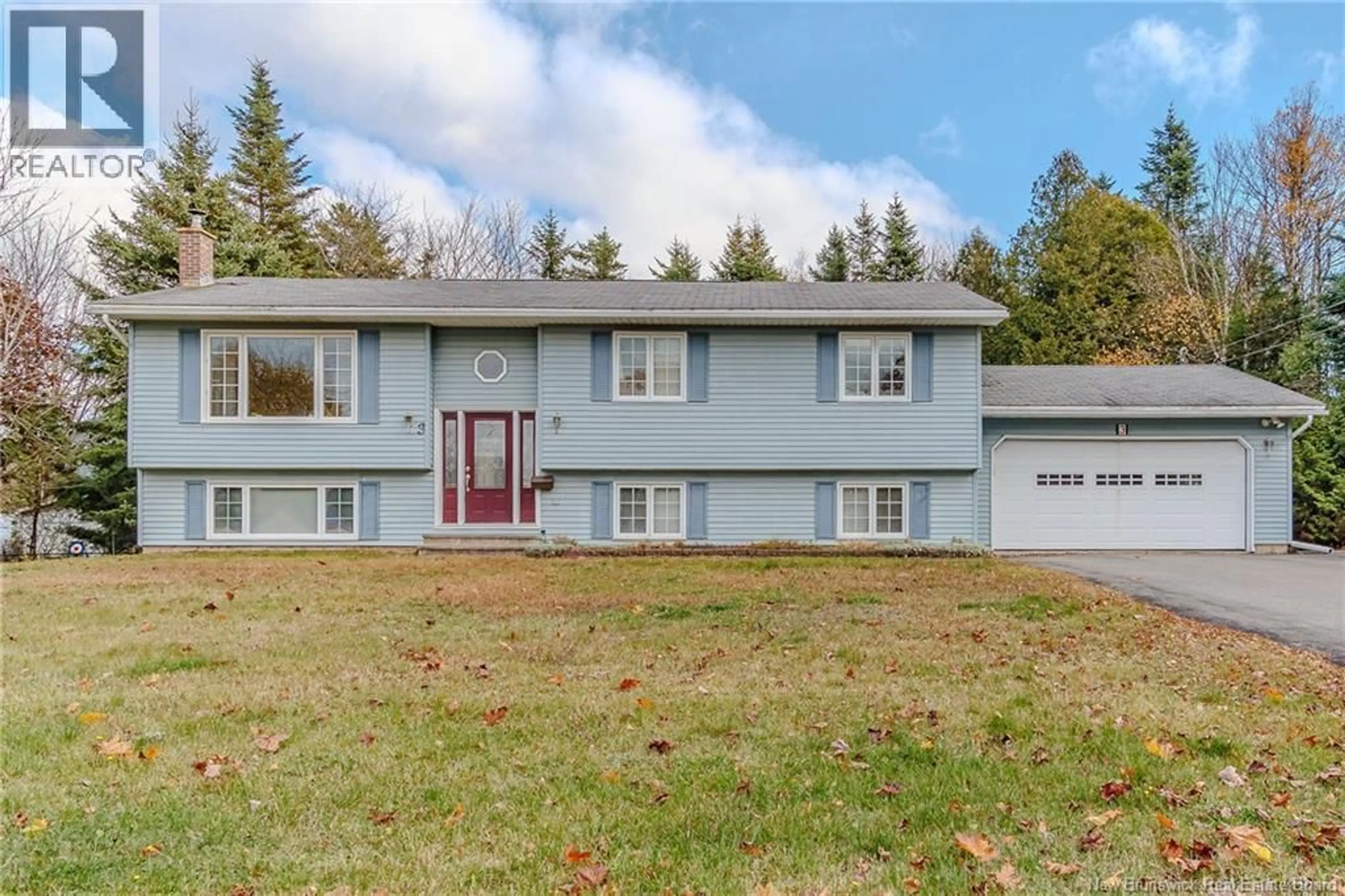 Home with vinyl exterior material, street for 3 CHINOOK LANE, Rothesay New Brunswick E2E4X6