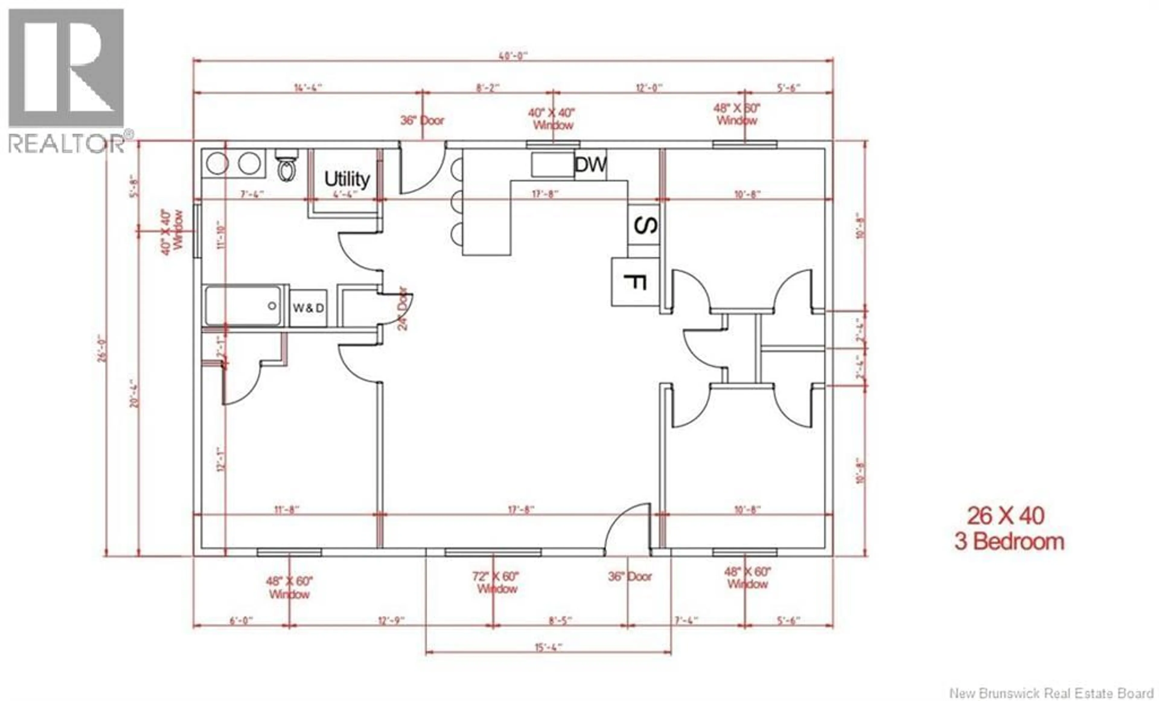 Floor plan for 358 LOWER DURHAM, Durham Bridge New Brunswick E6C1G7