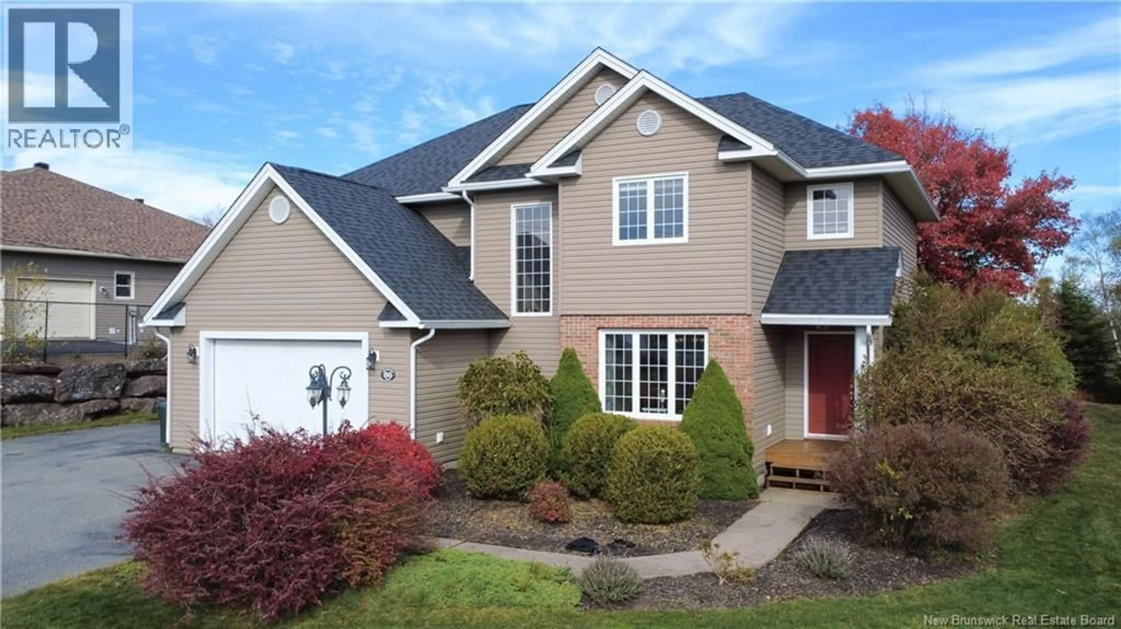 Home with vinyl exterior material, street for 86 CEDARWOOD DRIVE, Saint John New Brunswick E2K5P4