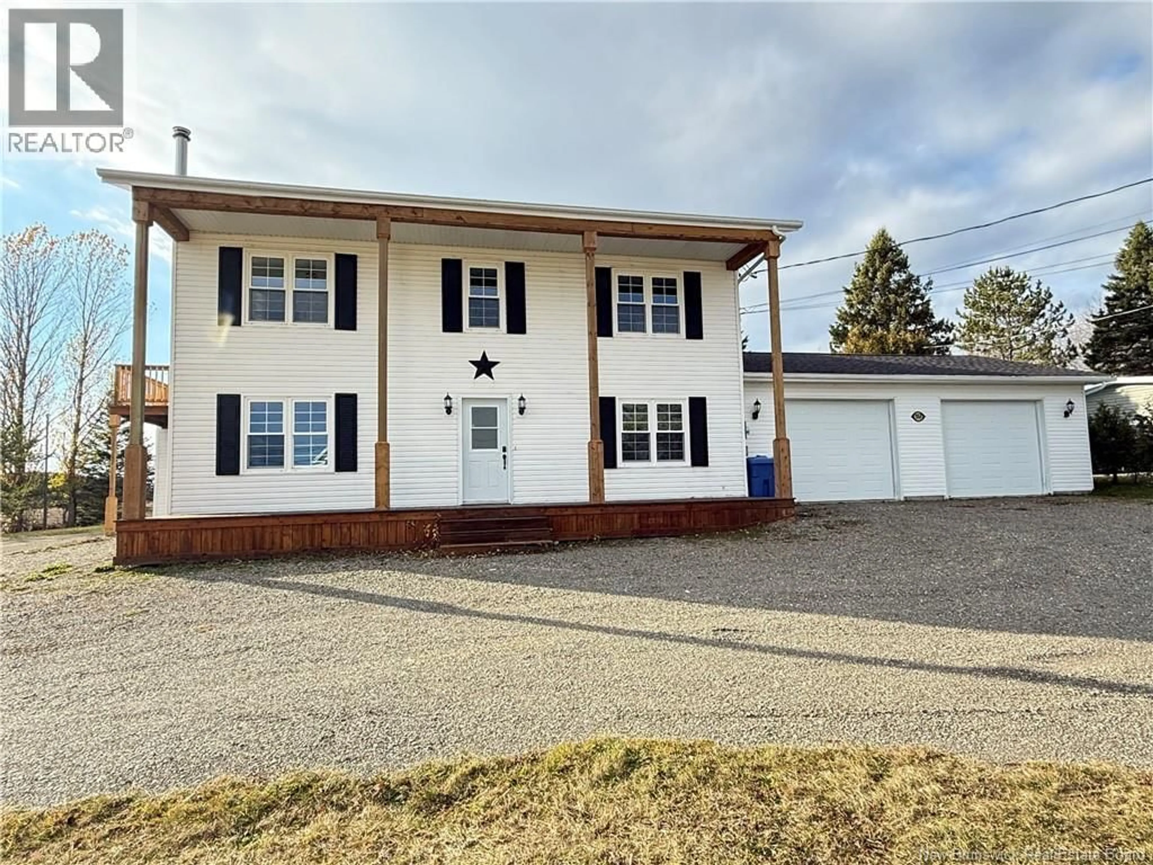 Home with vinyl exterior material, street for 312 ROUTE 255, Saint-André New Brunswick E3Y2V7