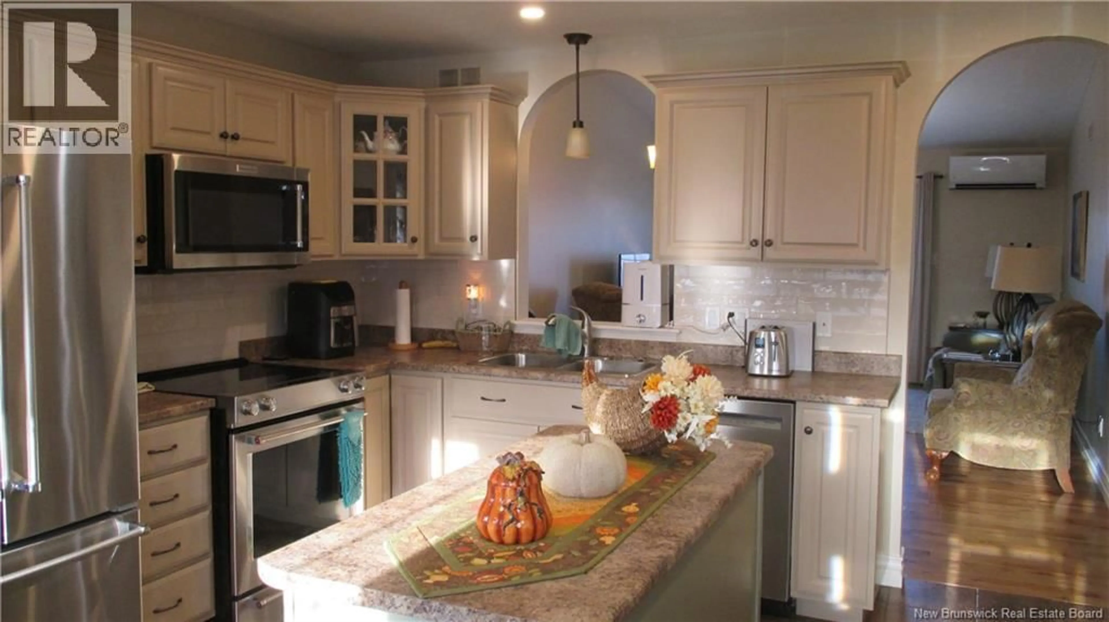 Open concept kitchen, ceramic/tile floor for 109 AMBERLY COURT, Riverview New Brunswick E1B0H4