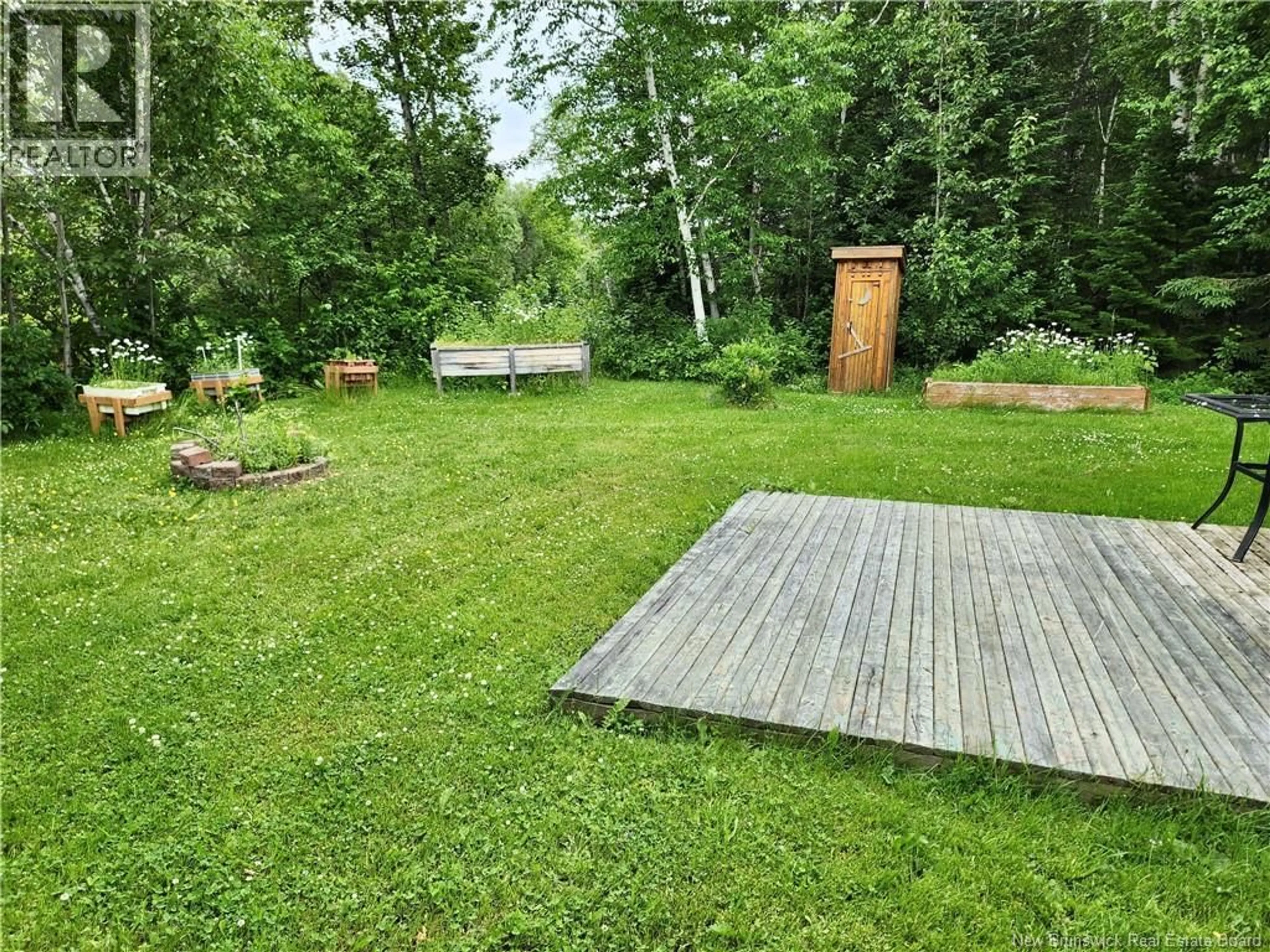 Patio, forest/trees view for 931 FRANCOIS, Beresford New Brunswick E8K1L2
