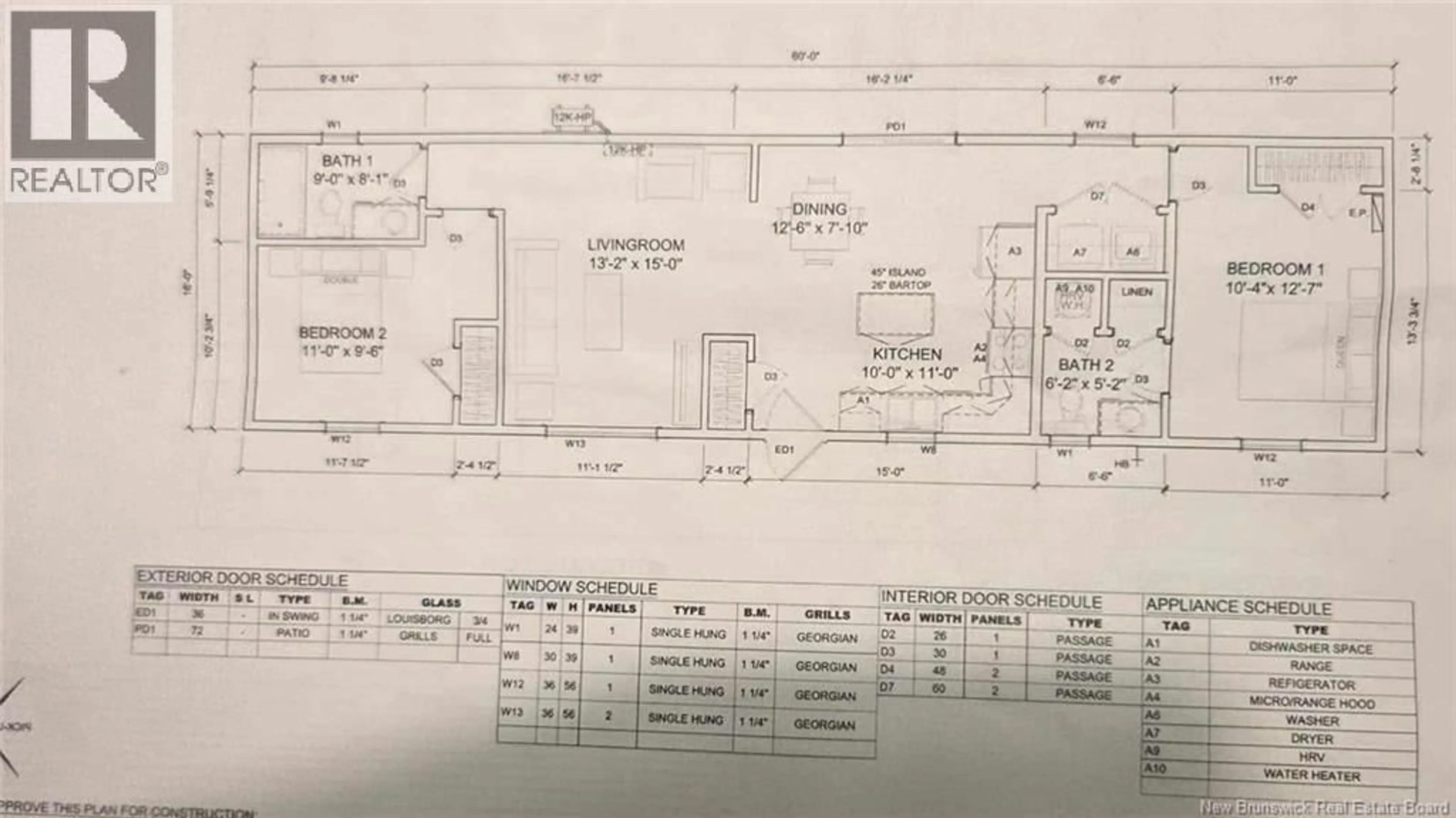 Floor plan for 24 OLIVIA, Miramichi New Brunswick E1V0K5