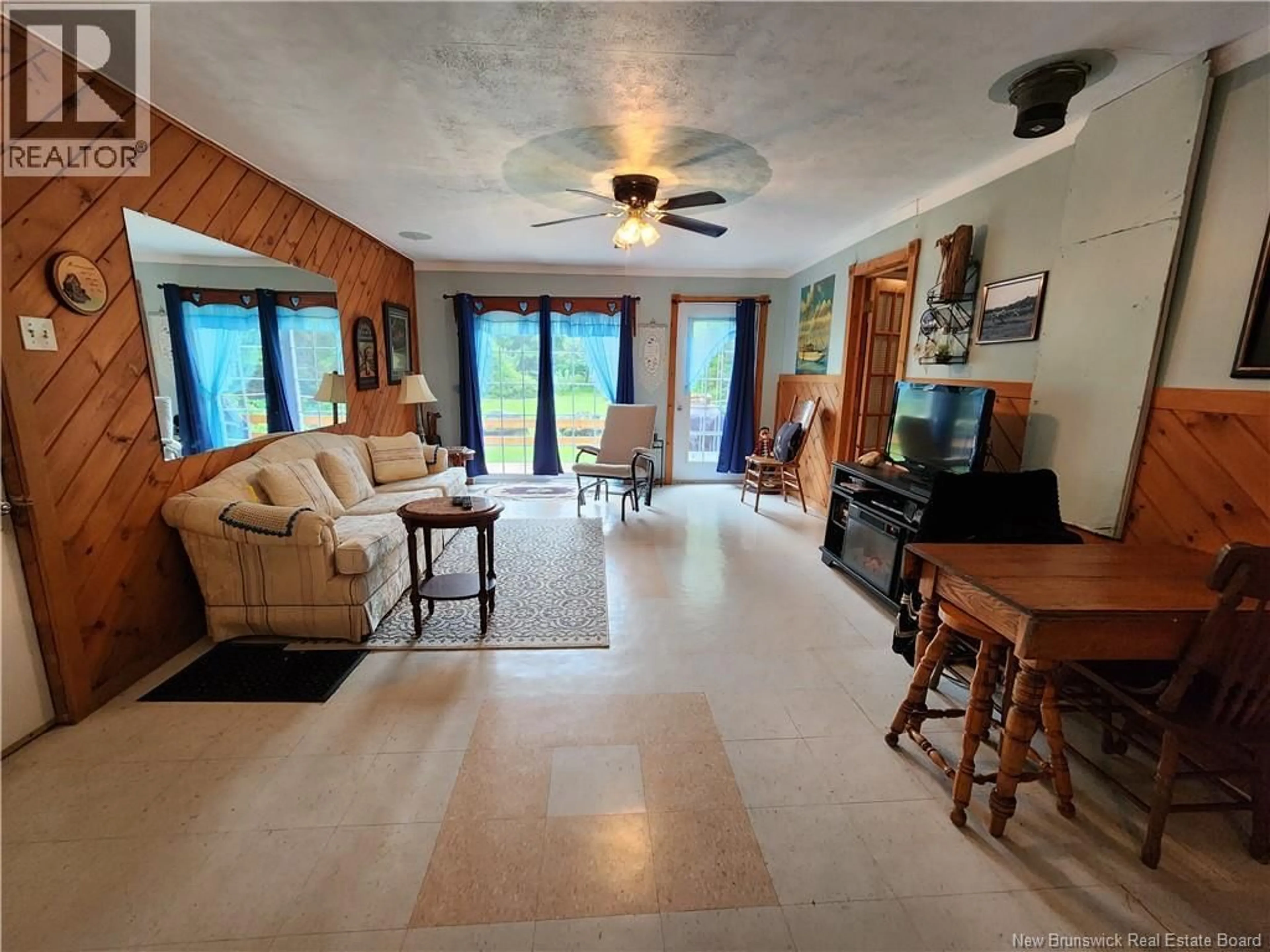Living room with furniture, ceramic/tile floor for 51 OUELLETTE LANE, New Denmark New Brunswick E7G2M3