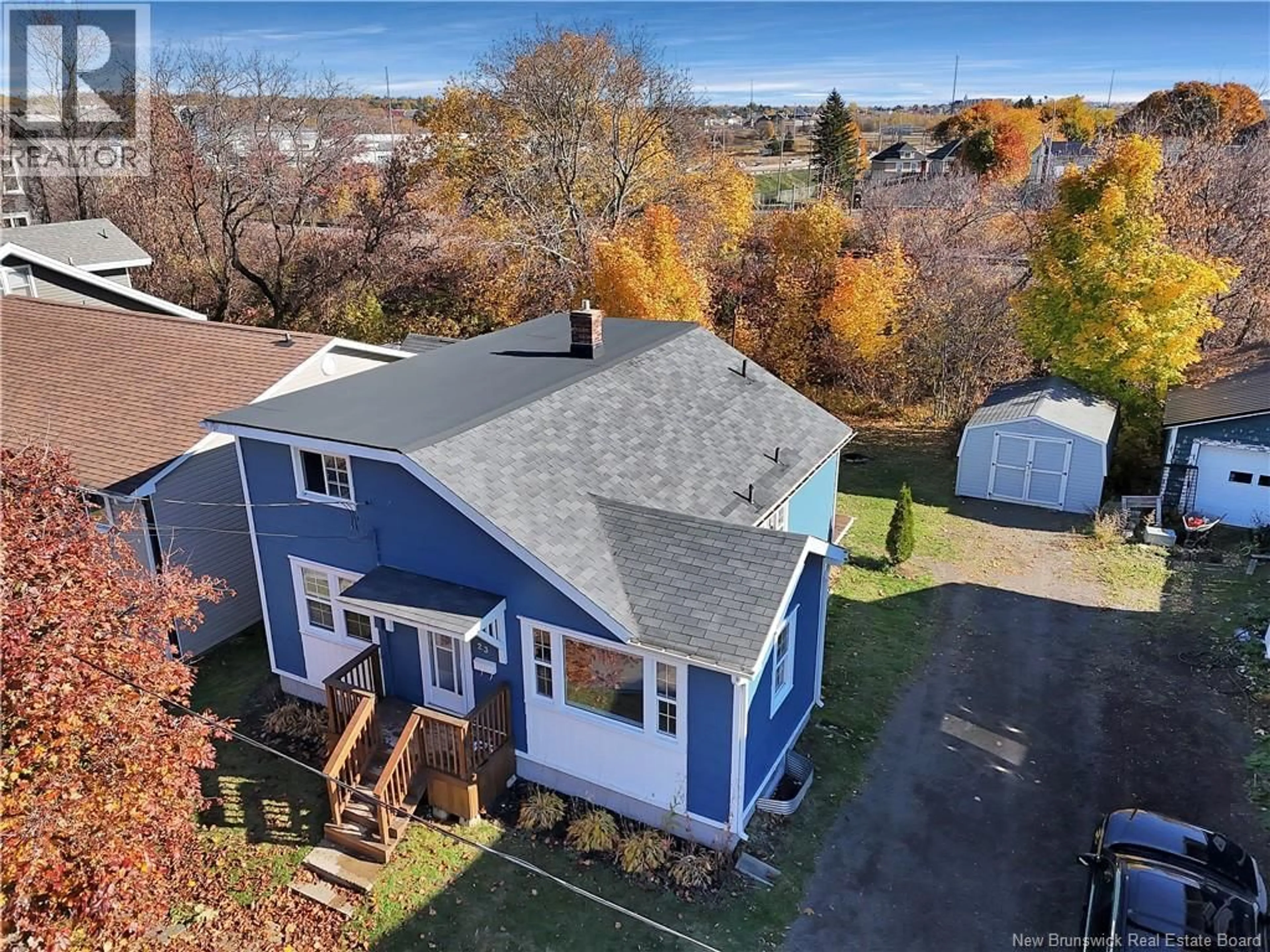 A pic from outside/outdoor area/front of a property/back of a property/a pic from drone, water/lake/river/ocean view for 23 HALLS, Moncton New Brunswick E1C5B1