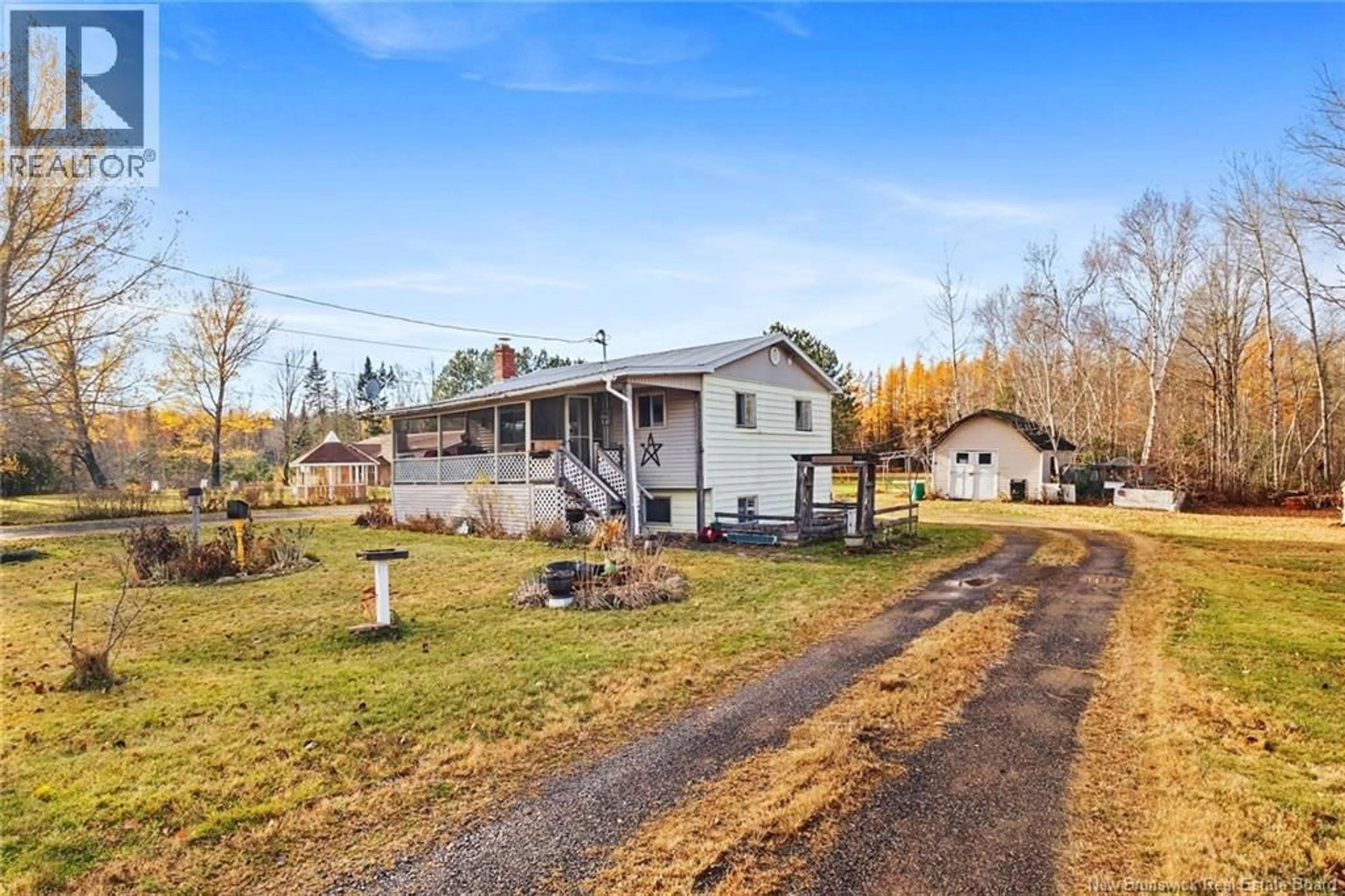 A pic from outside/outdoor area/front of a property/back of a property/a pic from drone, unknown for 32 PLEASANT DRIVE, Chipman New Brunswick E4A1S3