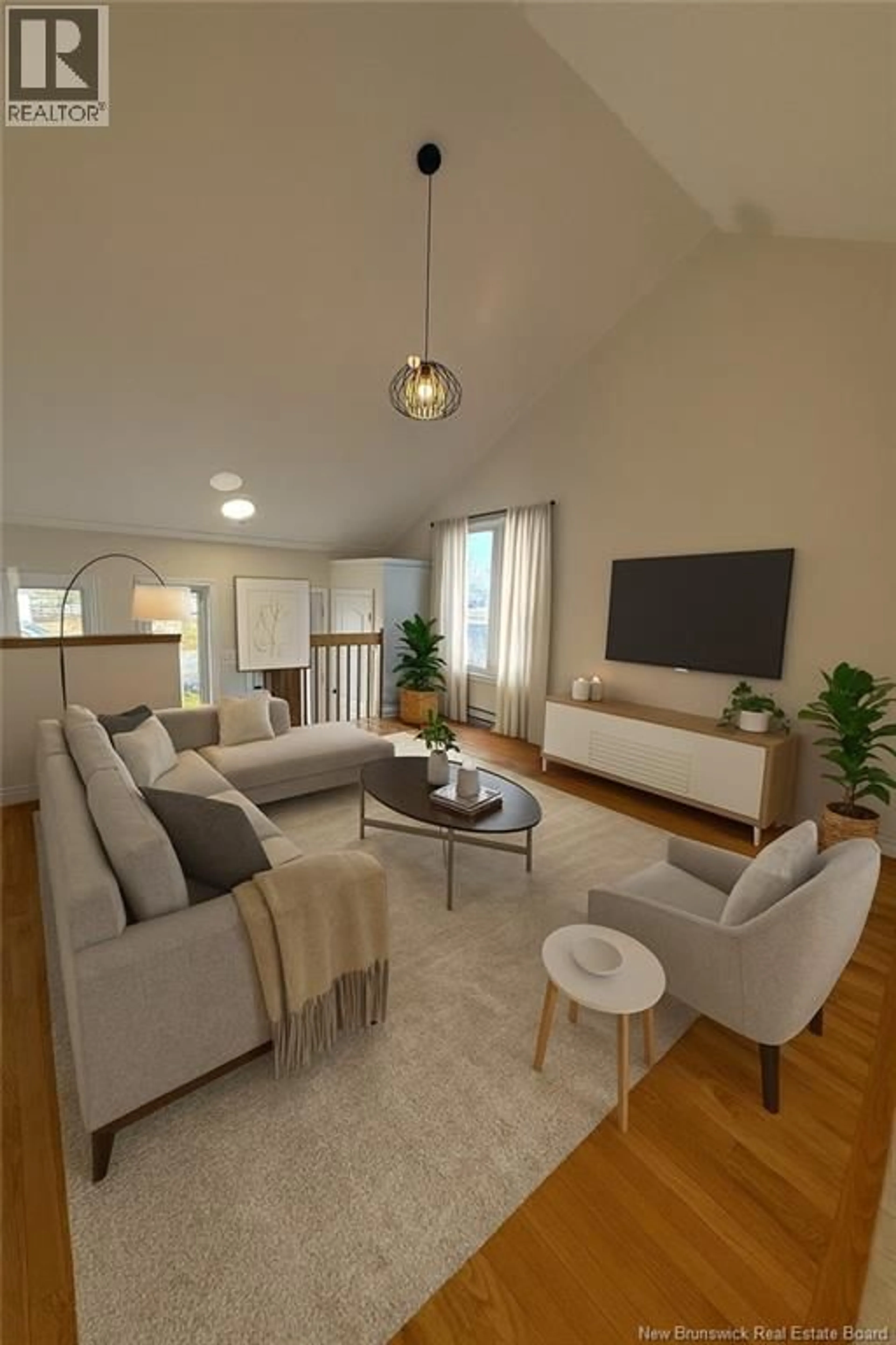Living room with furniture, wood/laminate floor for 545 ST-SIMON, Bathurst New Brunswick E2A3L7